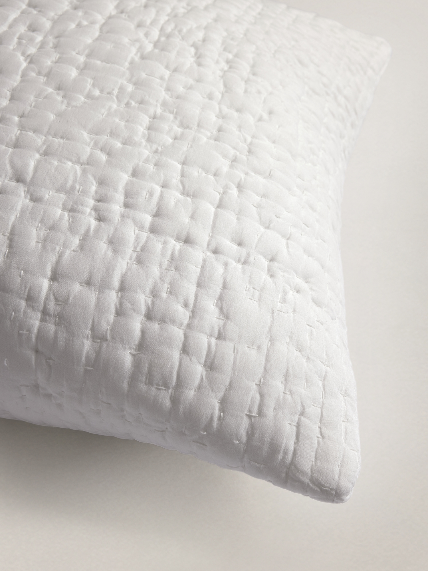 Image number 3 showing, Hand-Stitched Abstract Silk Sham
