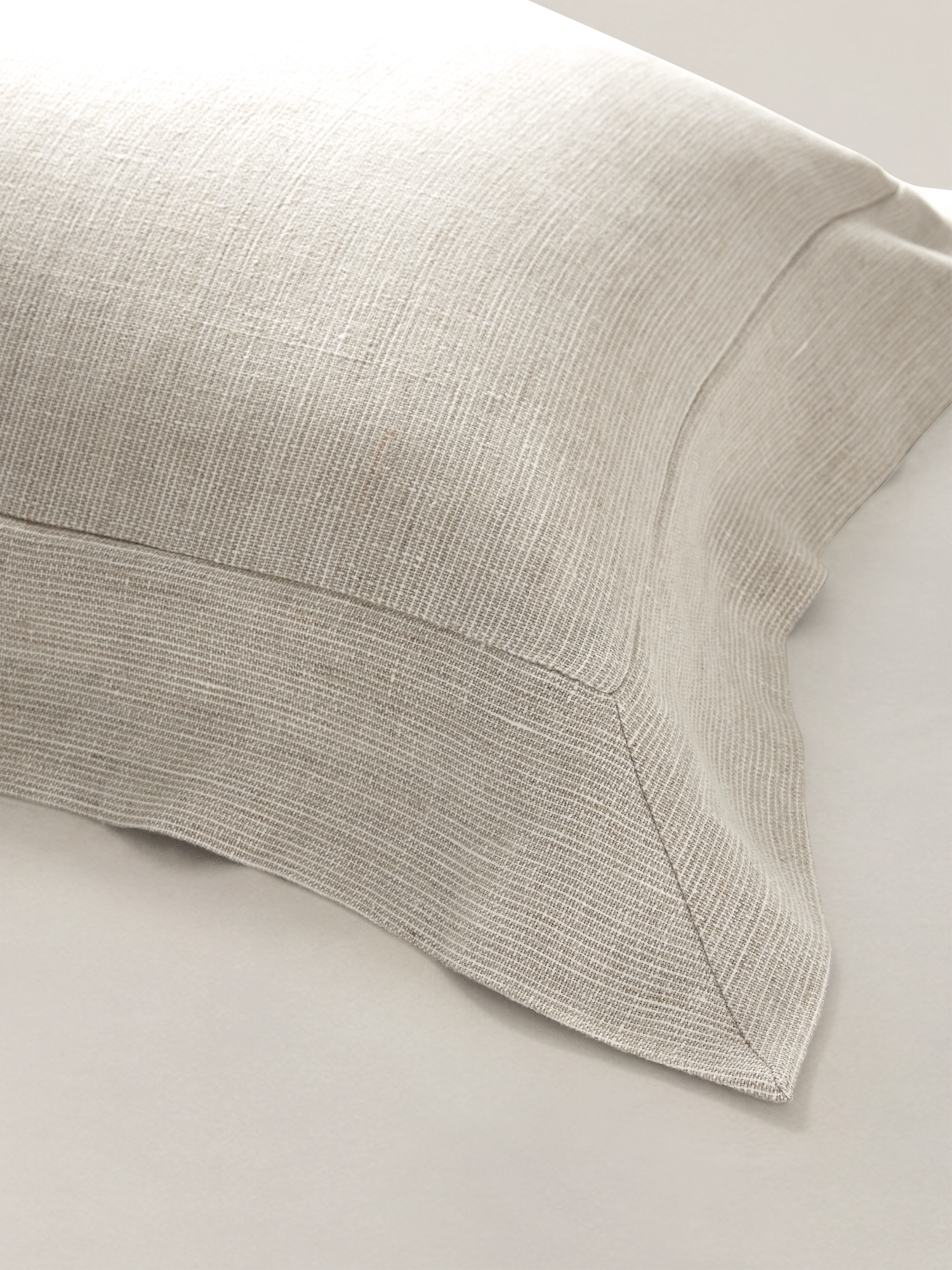 Image number 5 showing, Textured-Stripe Linen Sham Set
