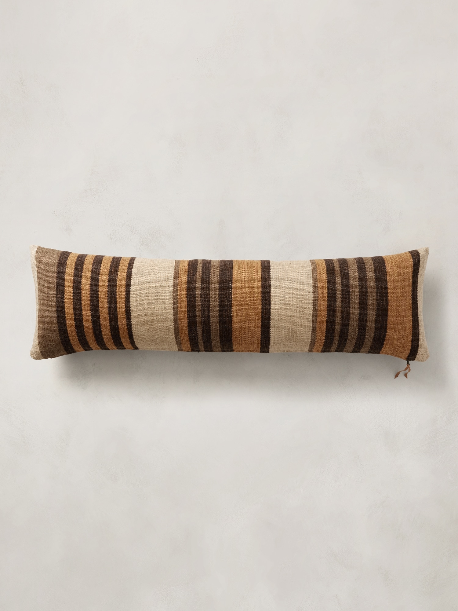Image number 5 showing, Handwoven Striped Cotton-Linen Pillow Cover