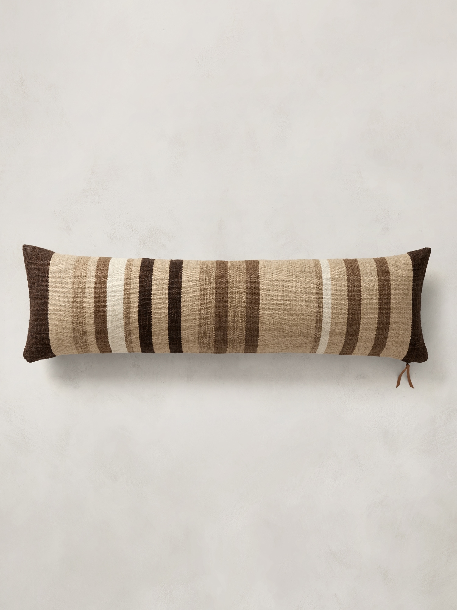 Image number 7 showing, Handwoven Striped Cotton-Linen Pillow Cover