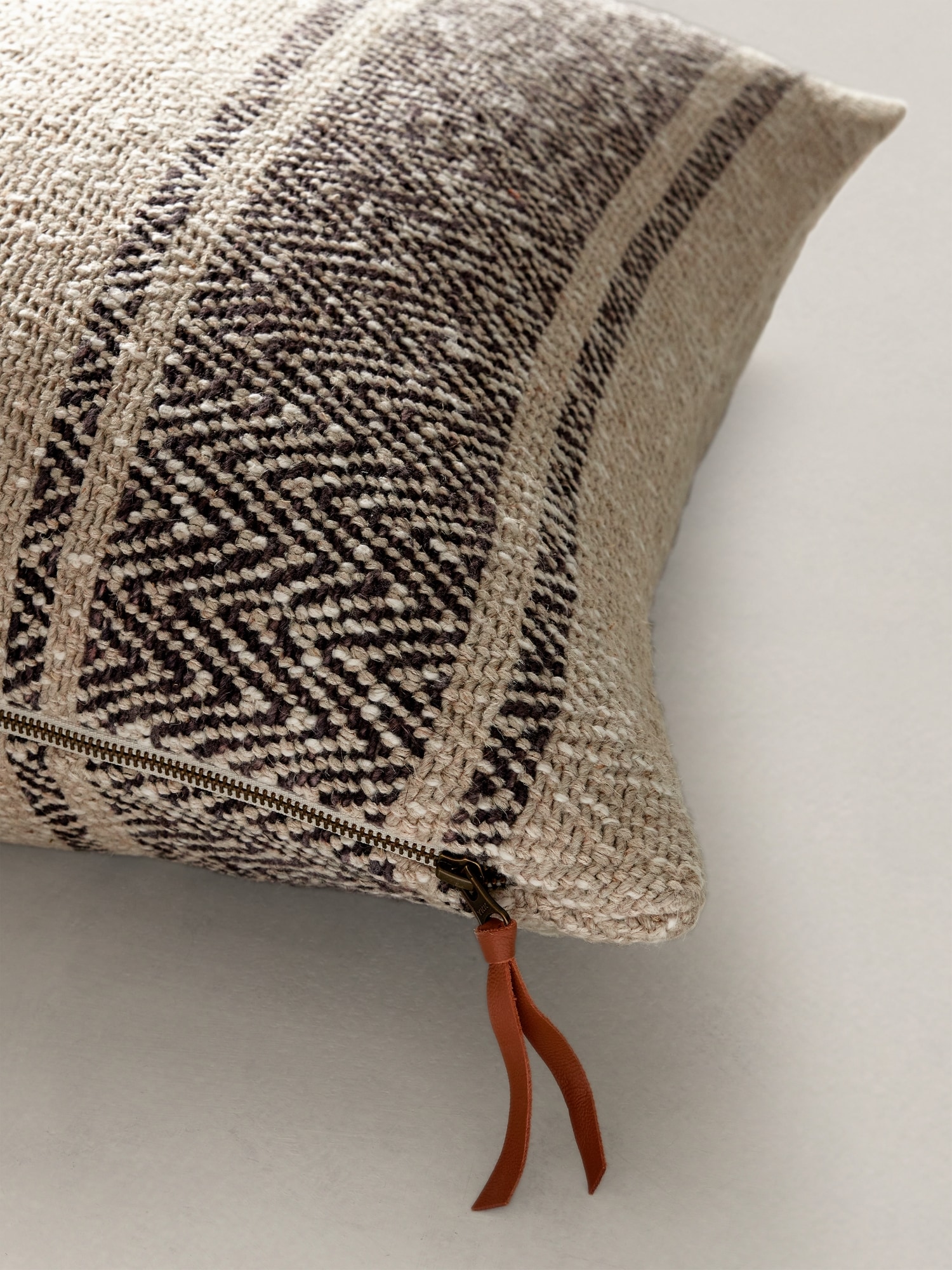 Rustic Linen Stripe Pillow Cover