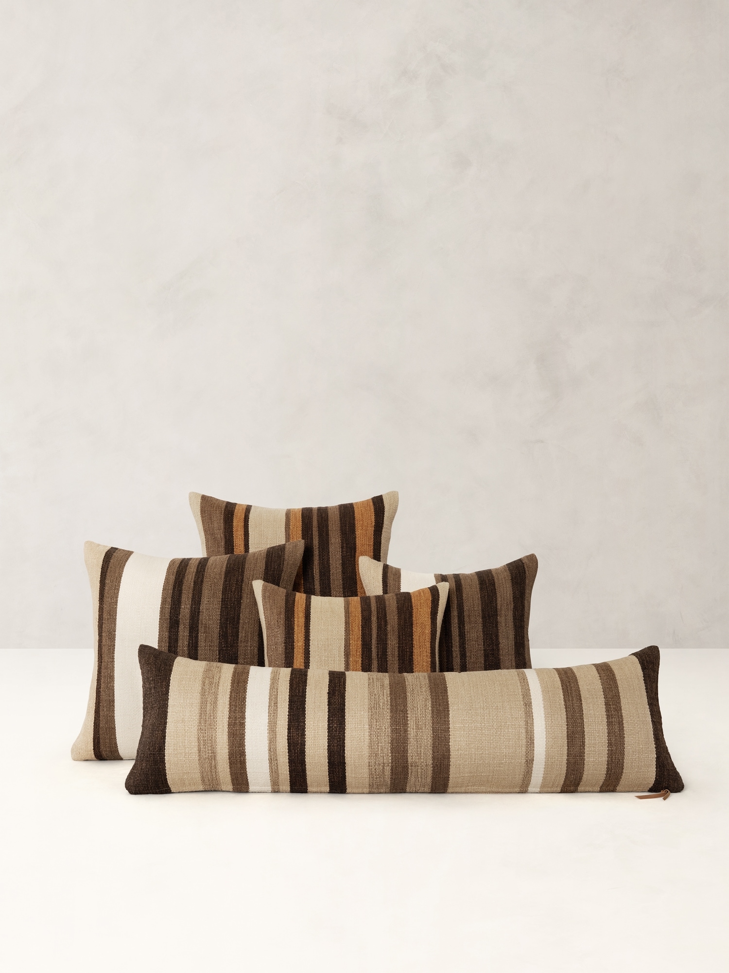 Handwoven Striped Cotton-Linen Pillow Cover