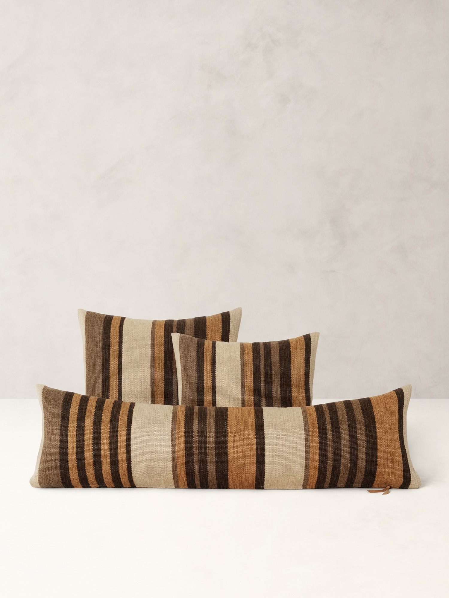Handwoven Striped Cotton-Linen Pillow Cover