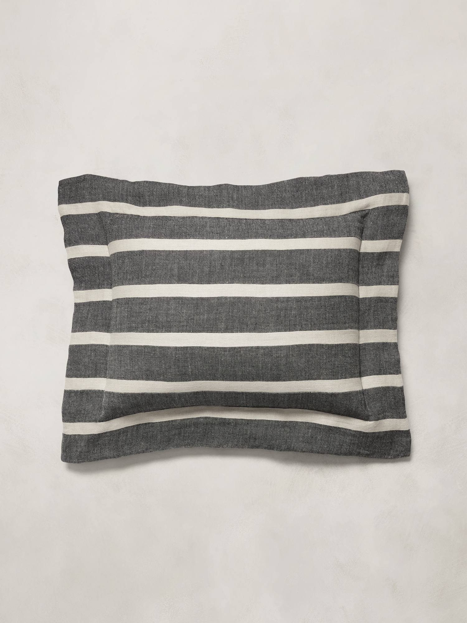 Image number 2 showing, Bold Stripe Linen Sham Set