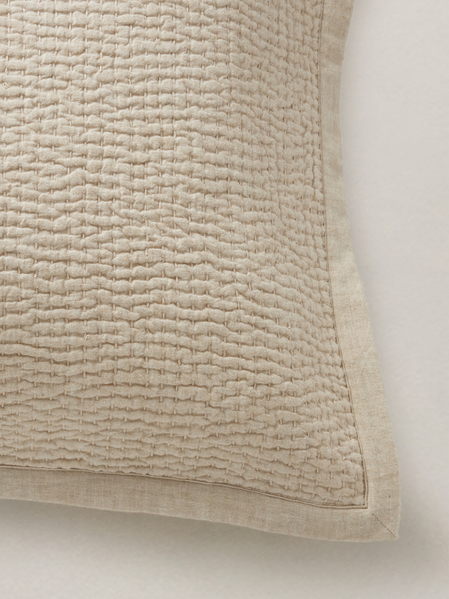 Hand-Stitched Cotton-Cashmere Sham Set