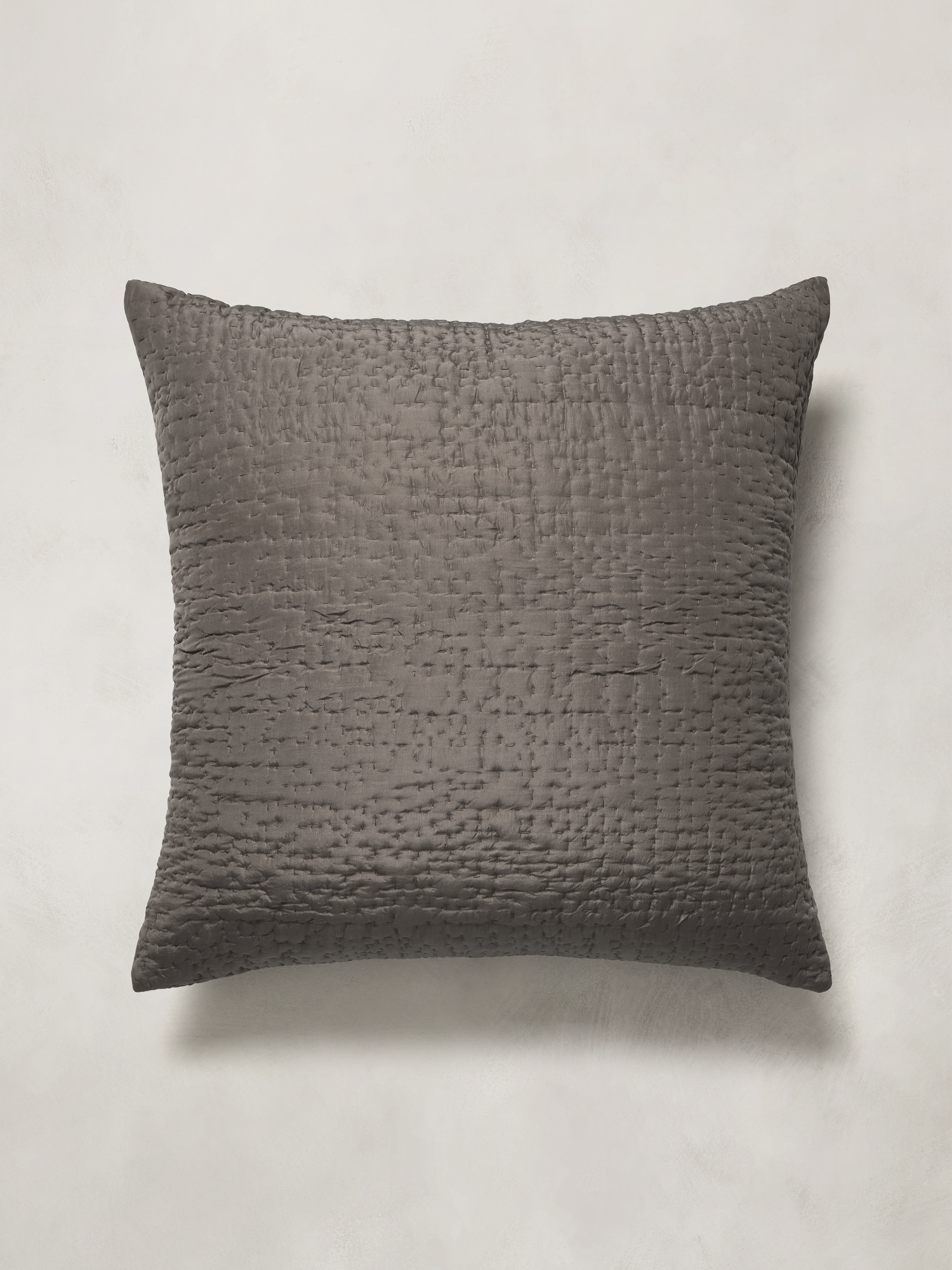Image number 2 showing, Hand-Stitched Abstract Silk Sham