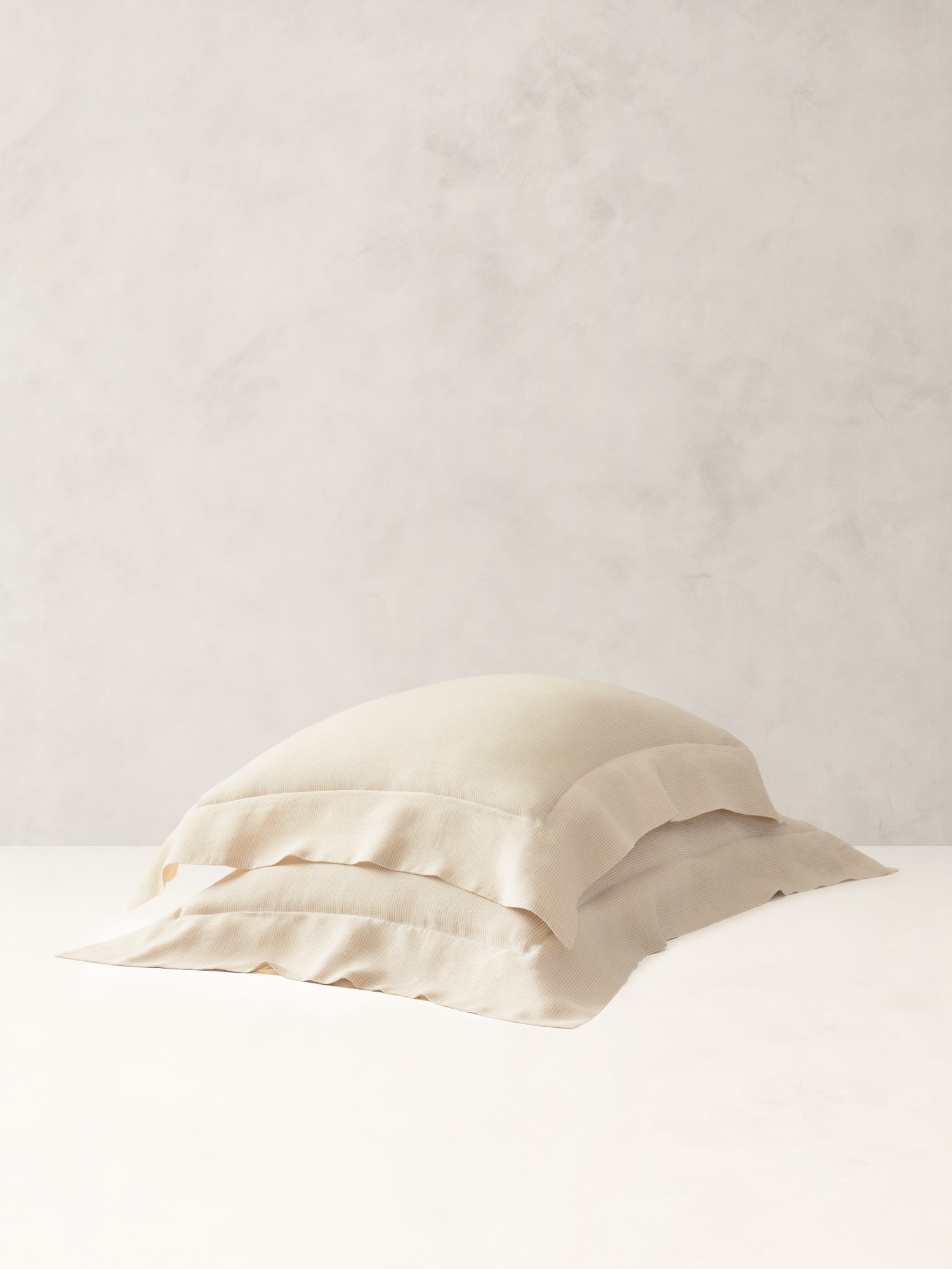 Thin-Stripe Linen Shams