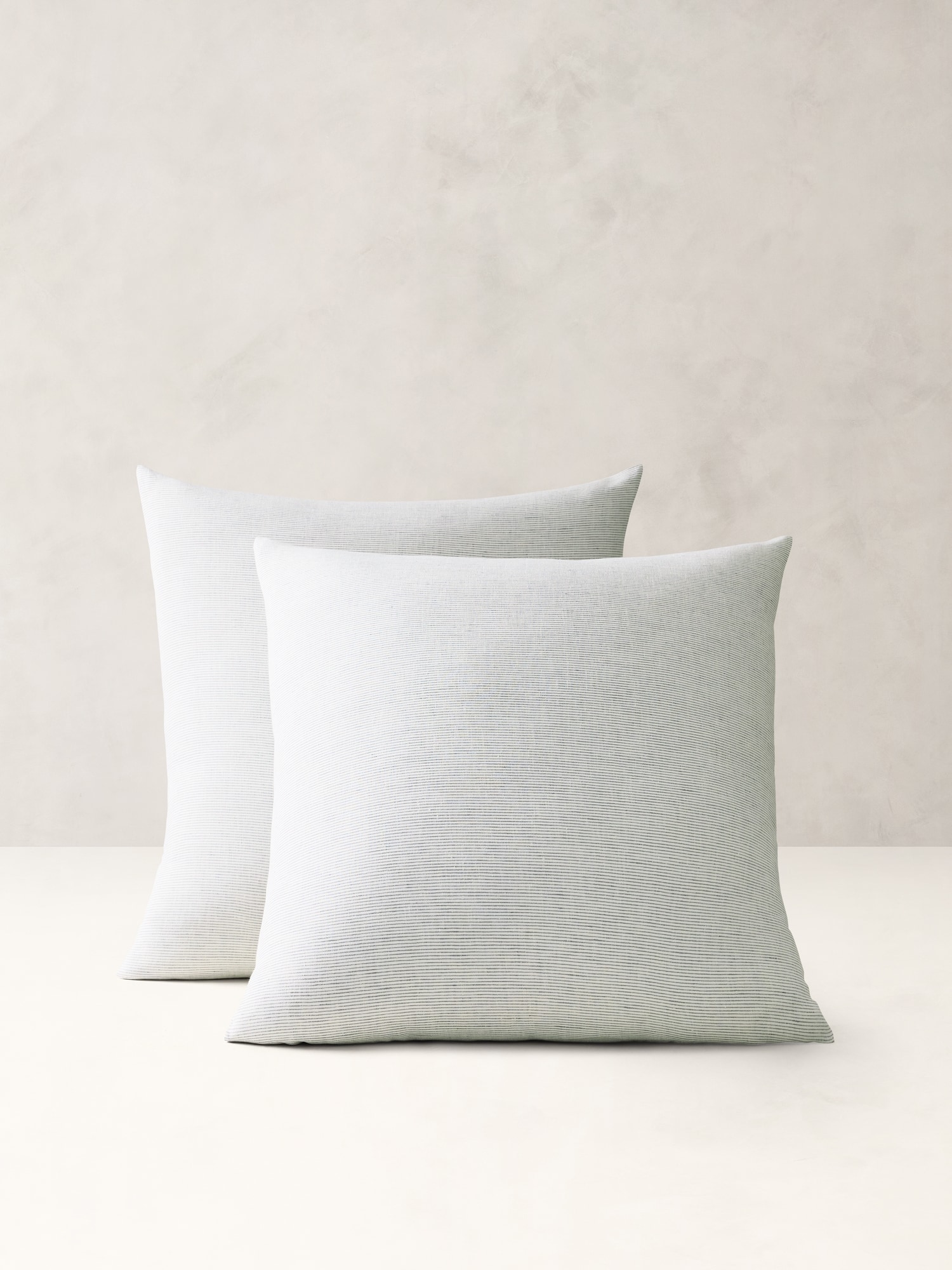Image number 1 showing, Thin-Stripe Linen Shams