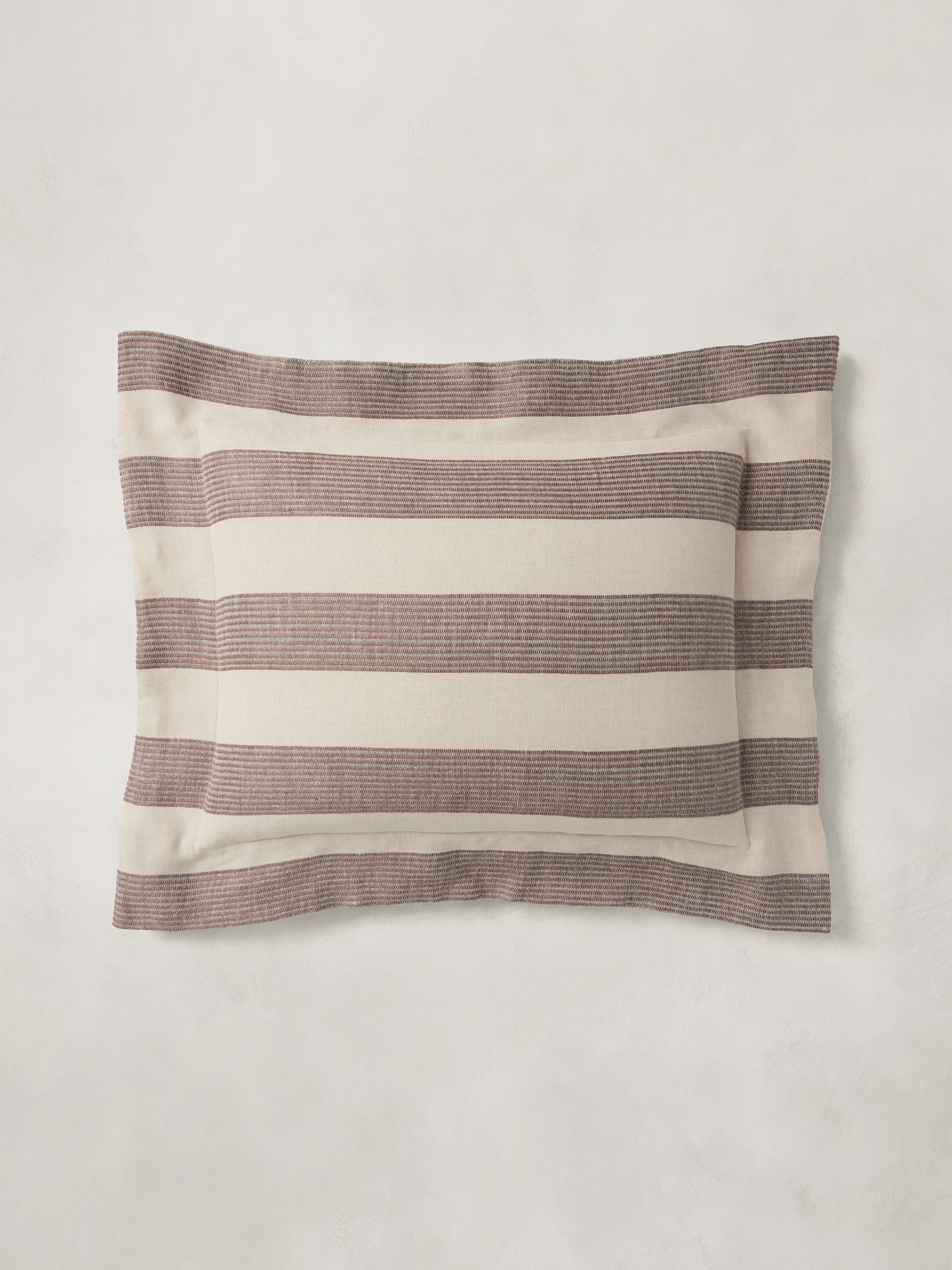 Corded-Stripe Linen Shams