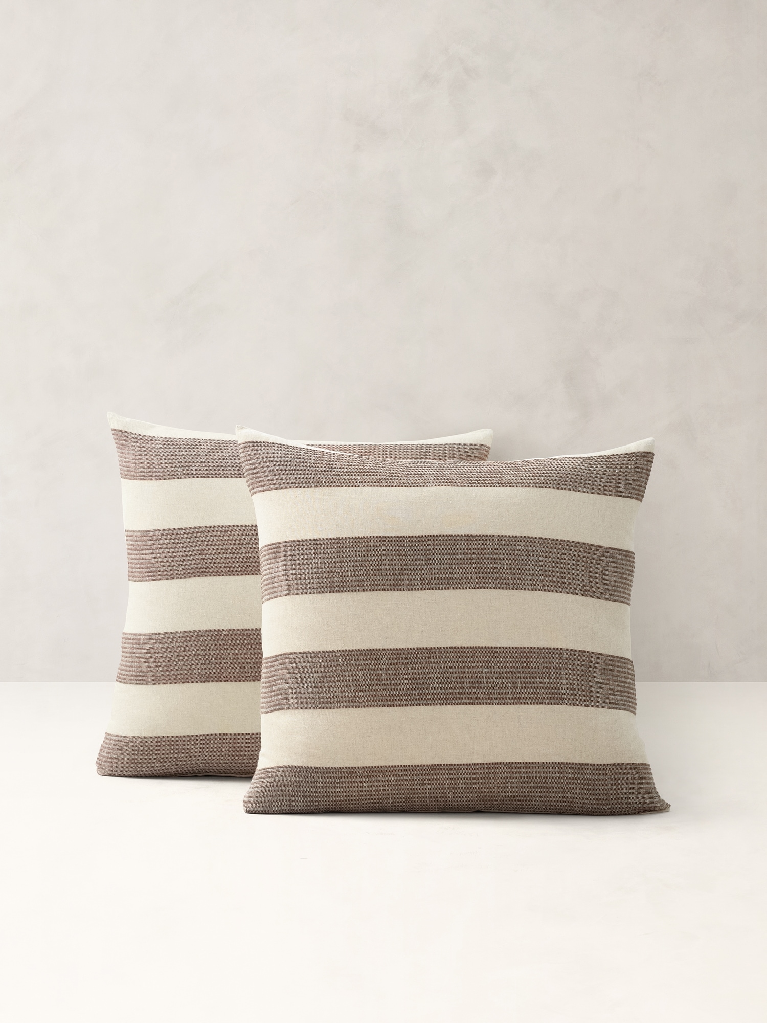 Image number 1 showing, Corded-Stripe Linen Shams