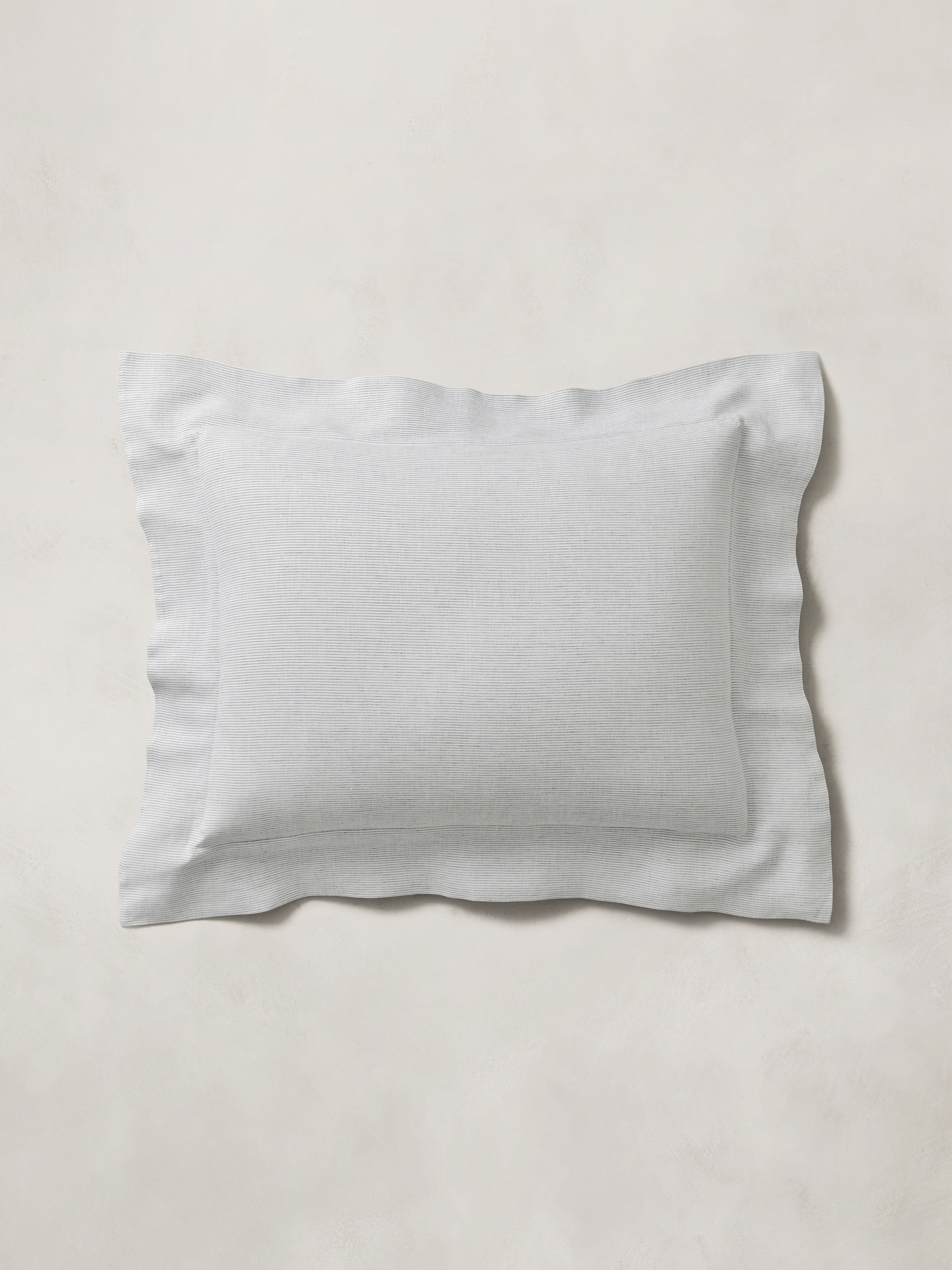 Thin-Stripe Linen Shams