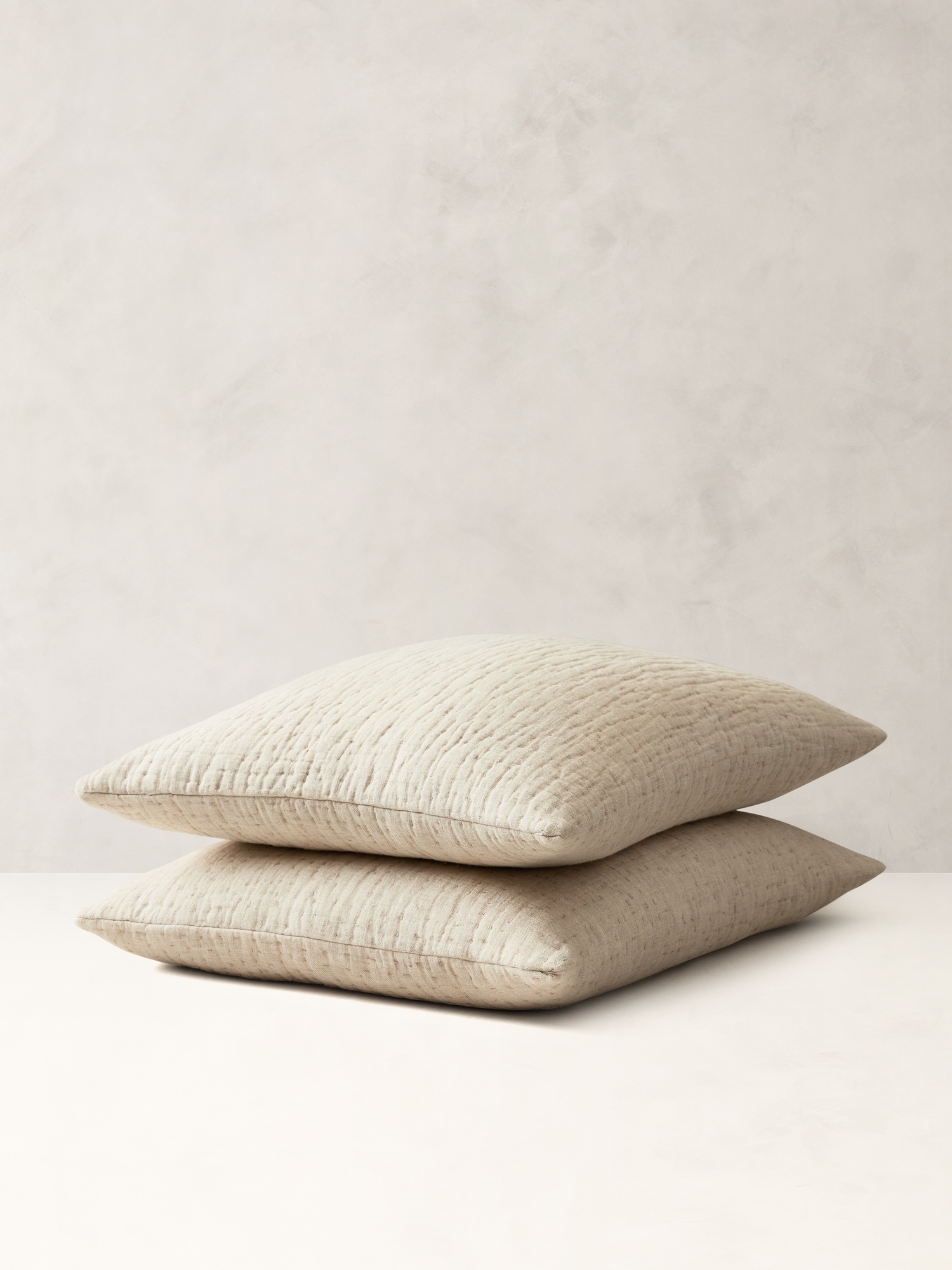 Hand-Stitched Linen Shams