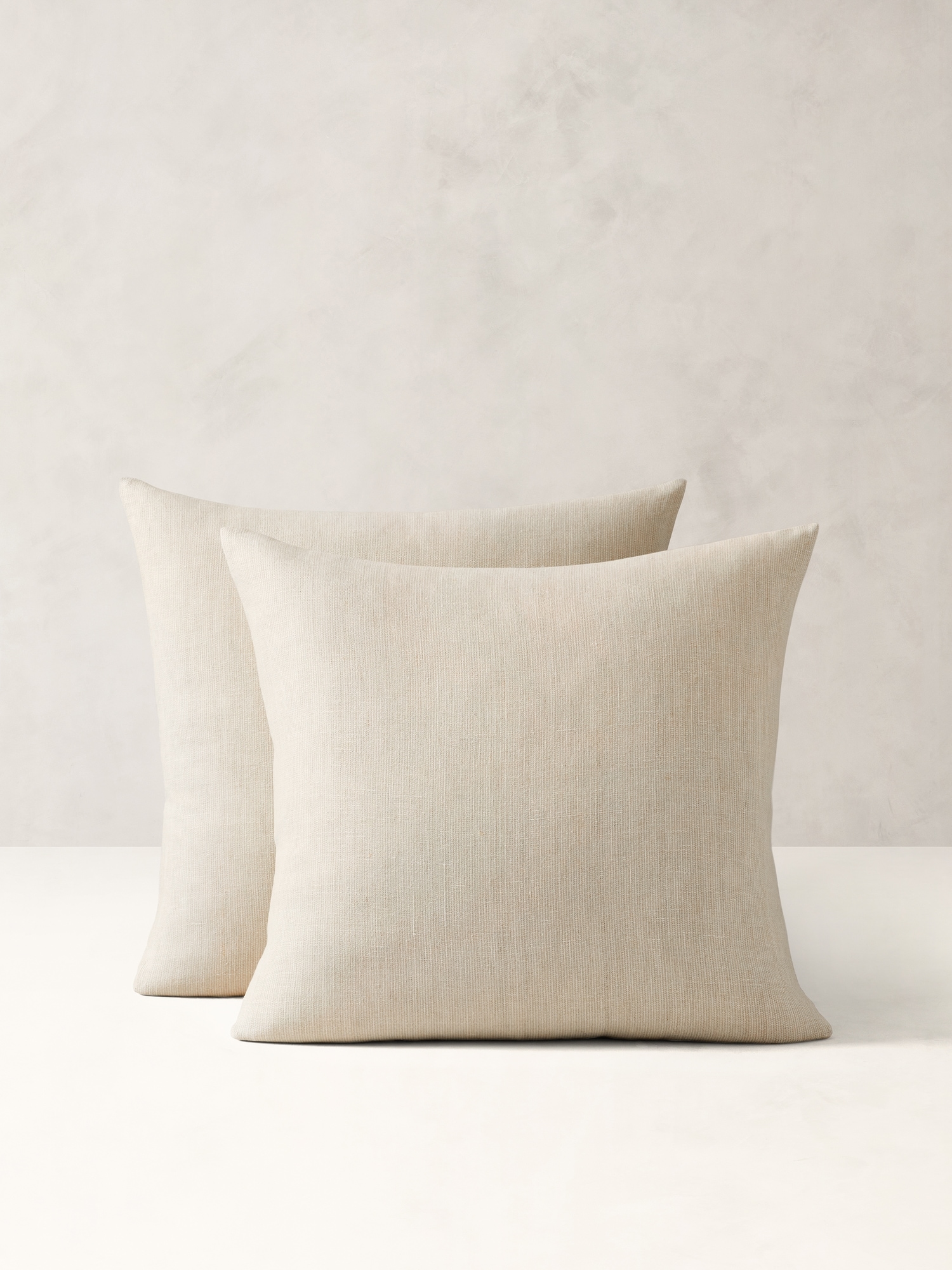 Textured-Stripe Linen Sham Set