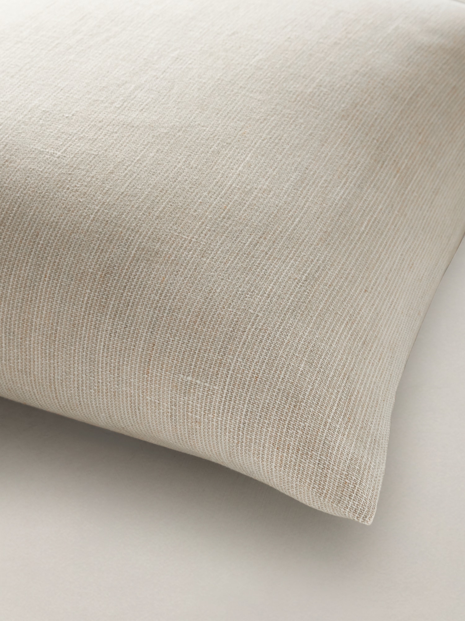 Textured-Stripe Linen Sham Set