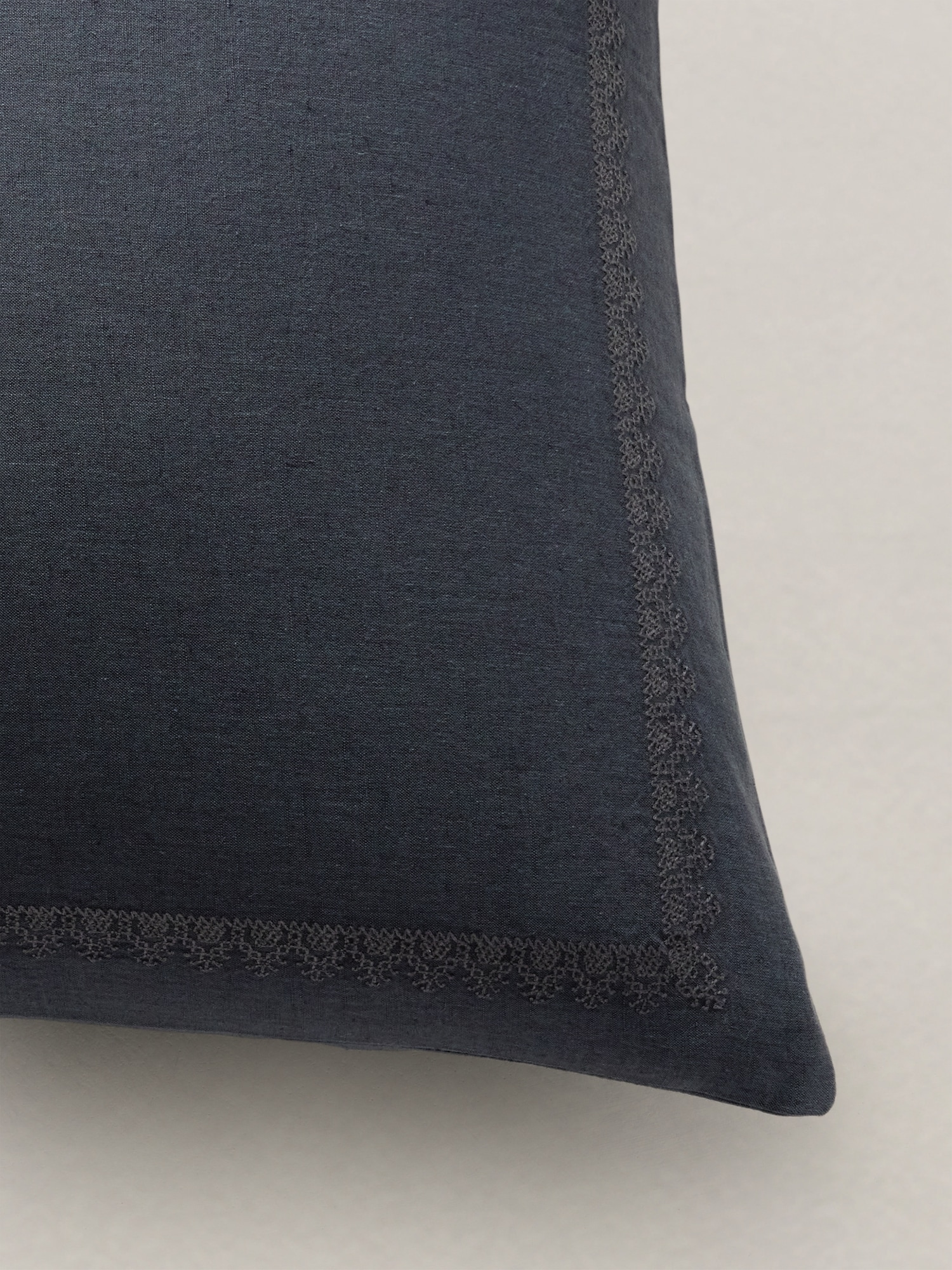 Image number 3 showing, Heirloom Embroidered Linen-Cotton Sham Set