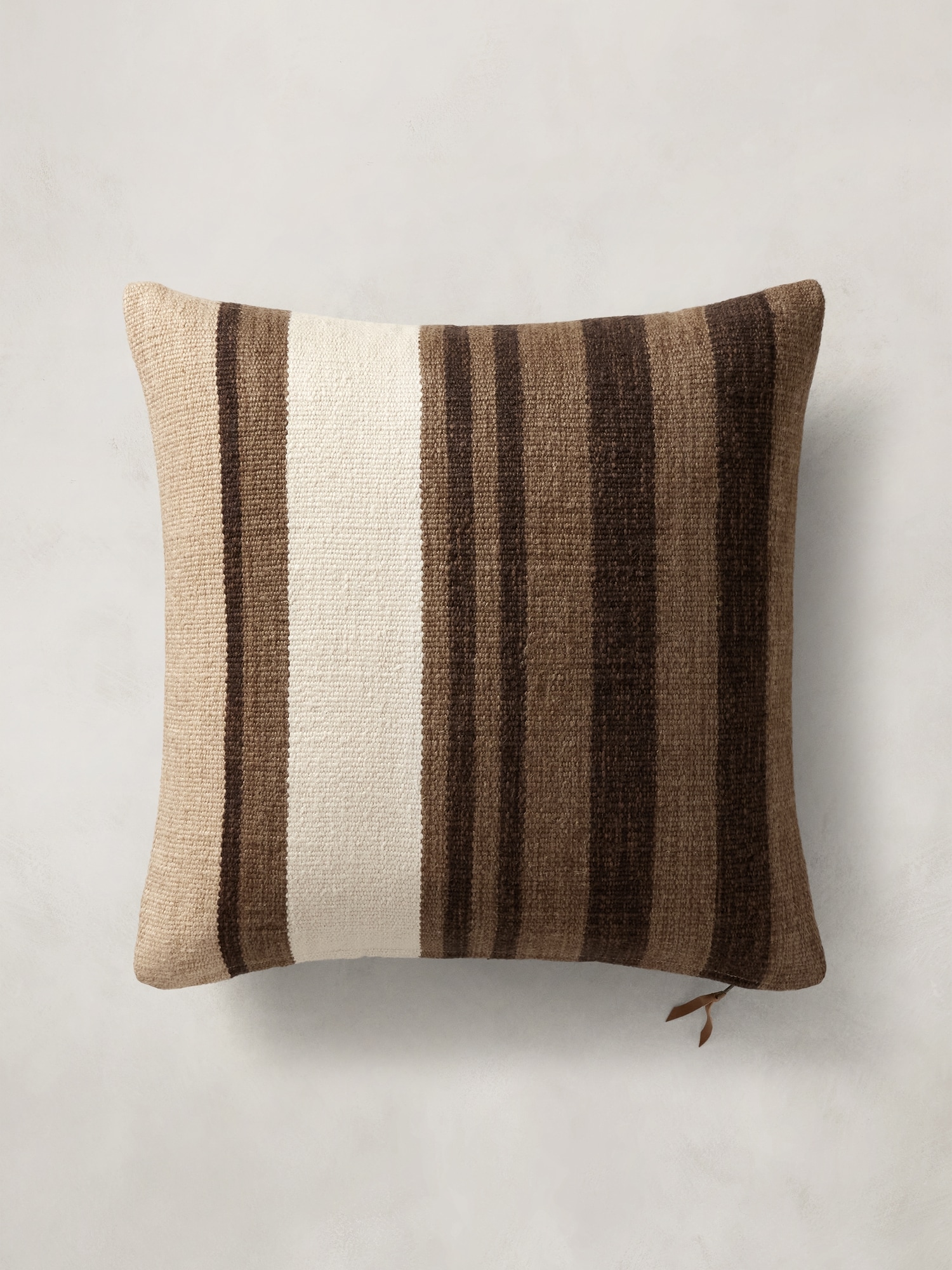 Handwoven Striped Cotton-Linen Pillow Cover
