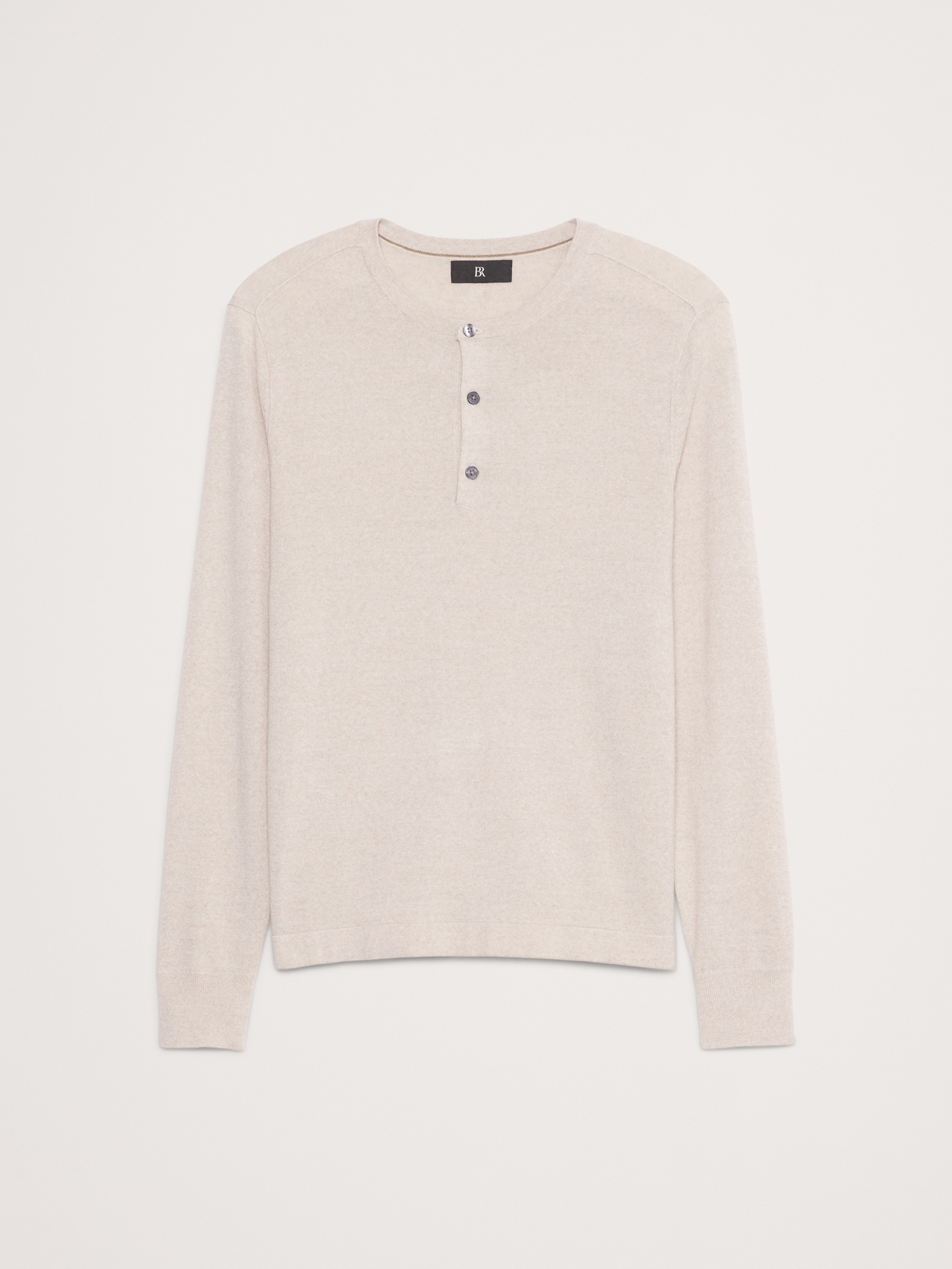 Merino Wool Henley Sweater