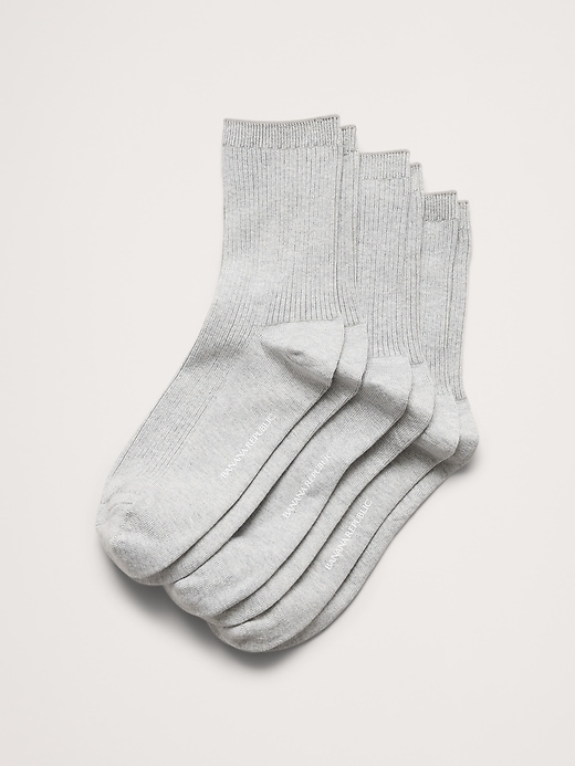 Silk-Cotton Crew Sock 3-Pack