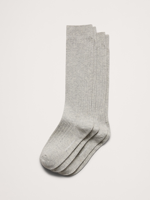 Silk-Cotton Crew Sock 3-Pack