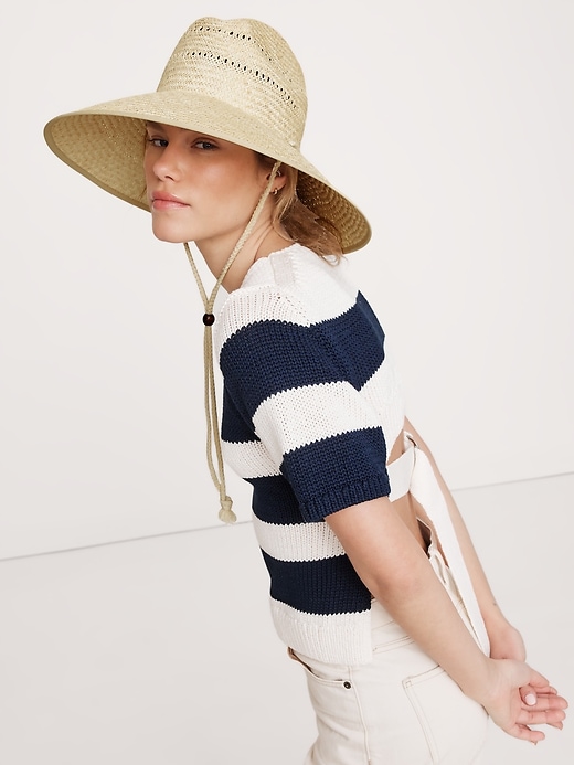 The Vista Straw Hat by Lack Of Color | Banana Republic display picture 1