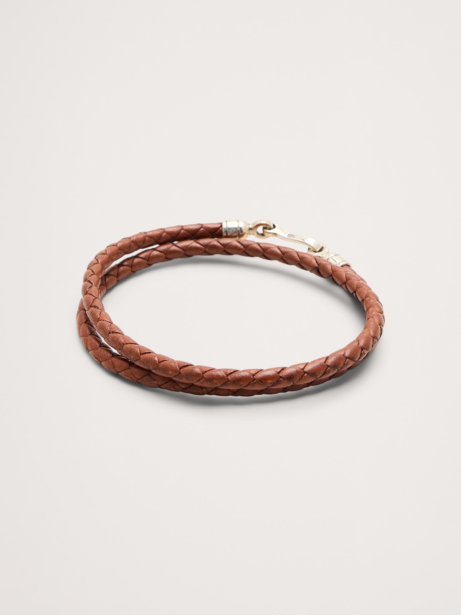 Euro Braided Leather Double Wrap by Caputo & Co