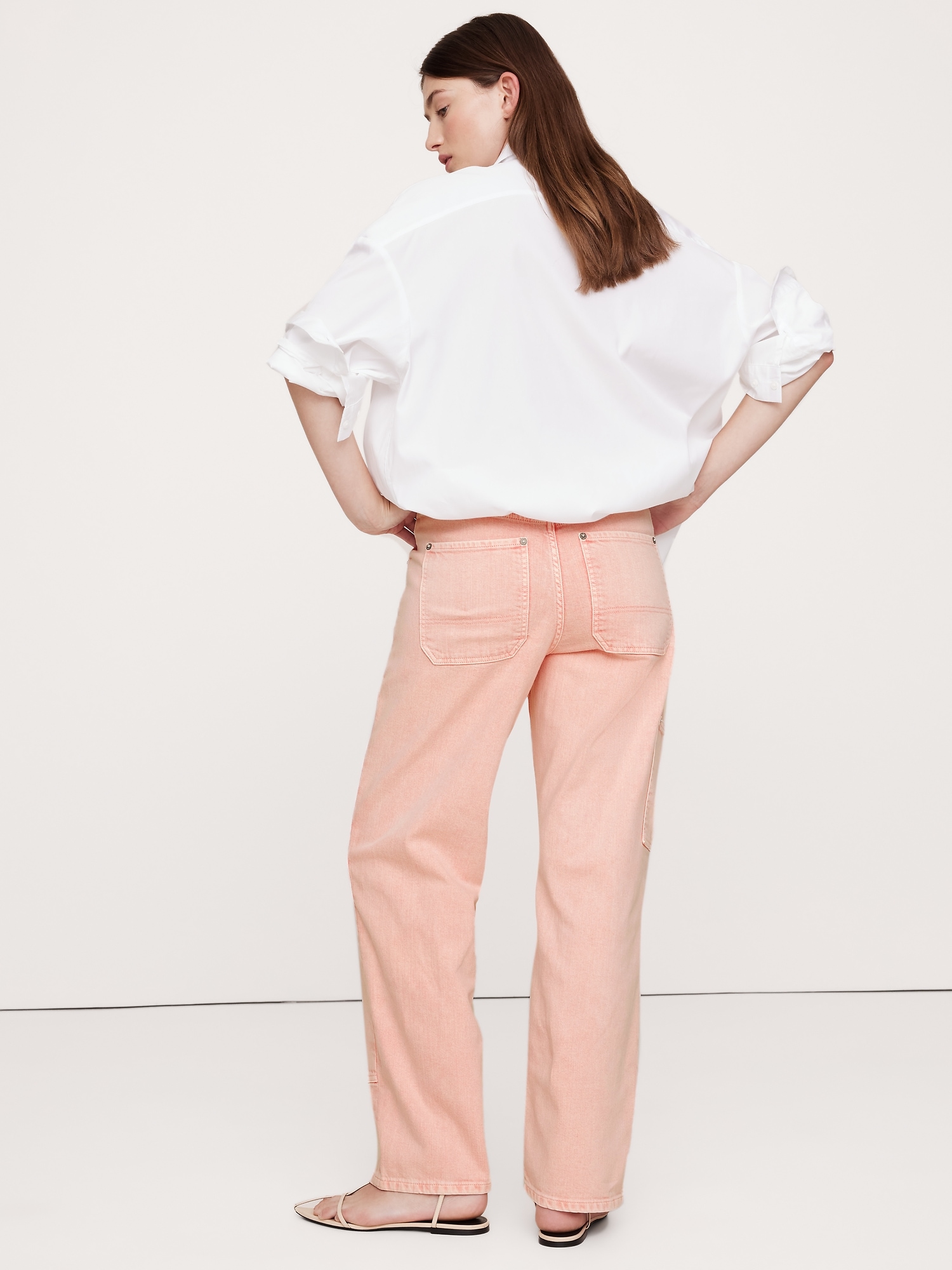 High-Rise Straight Cargo Jean