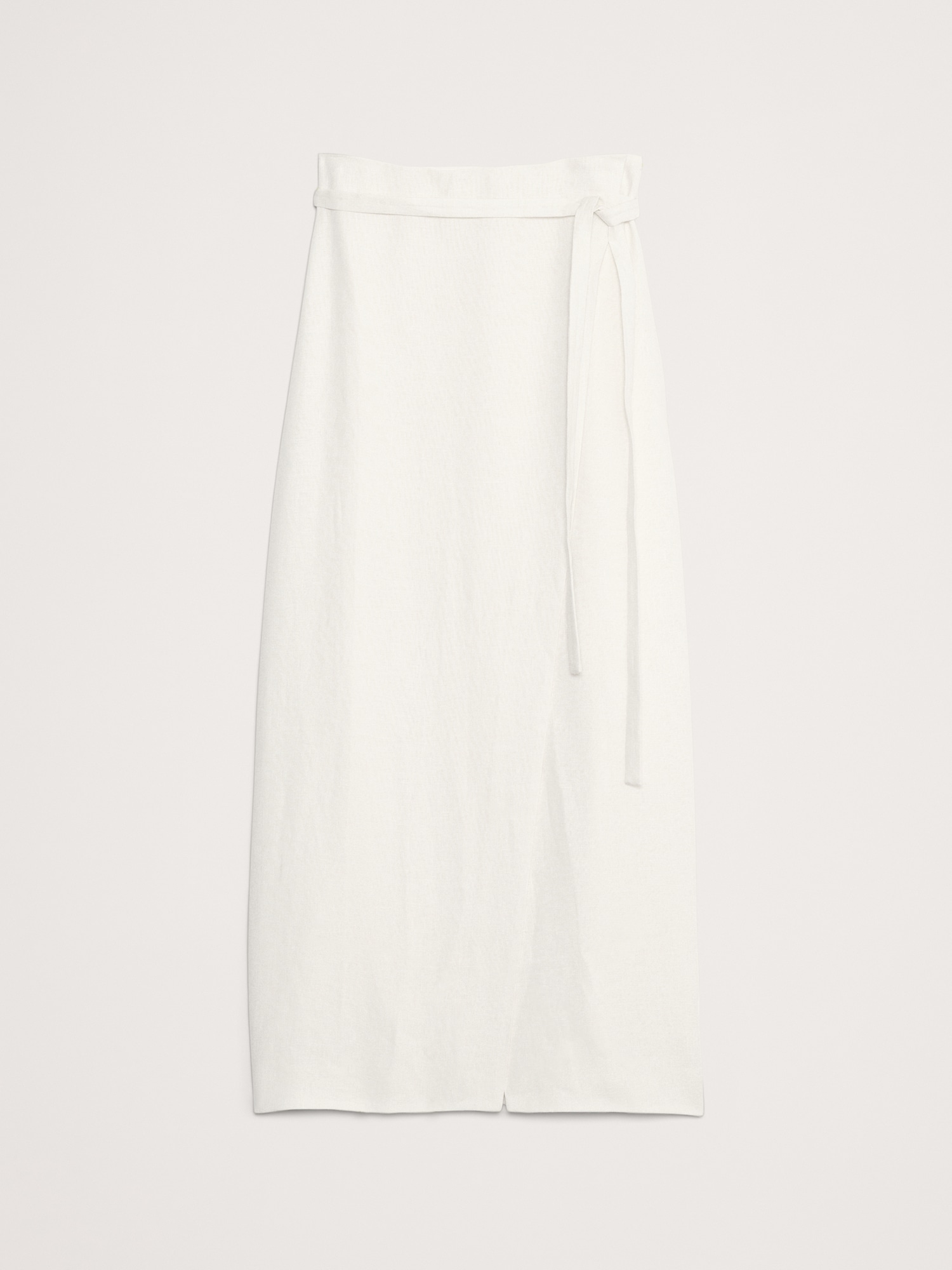 Linen Wrap Maxi Skirt