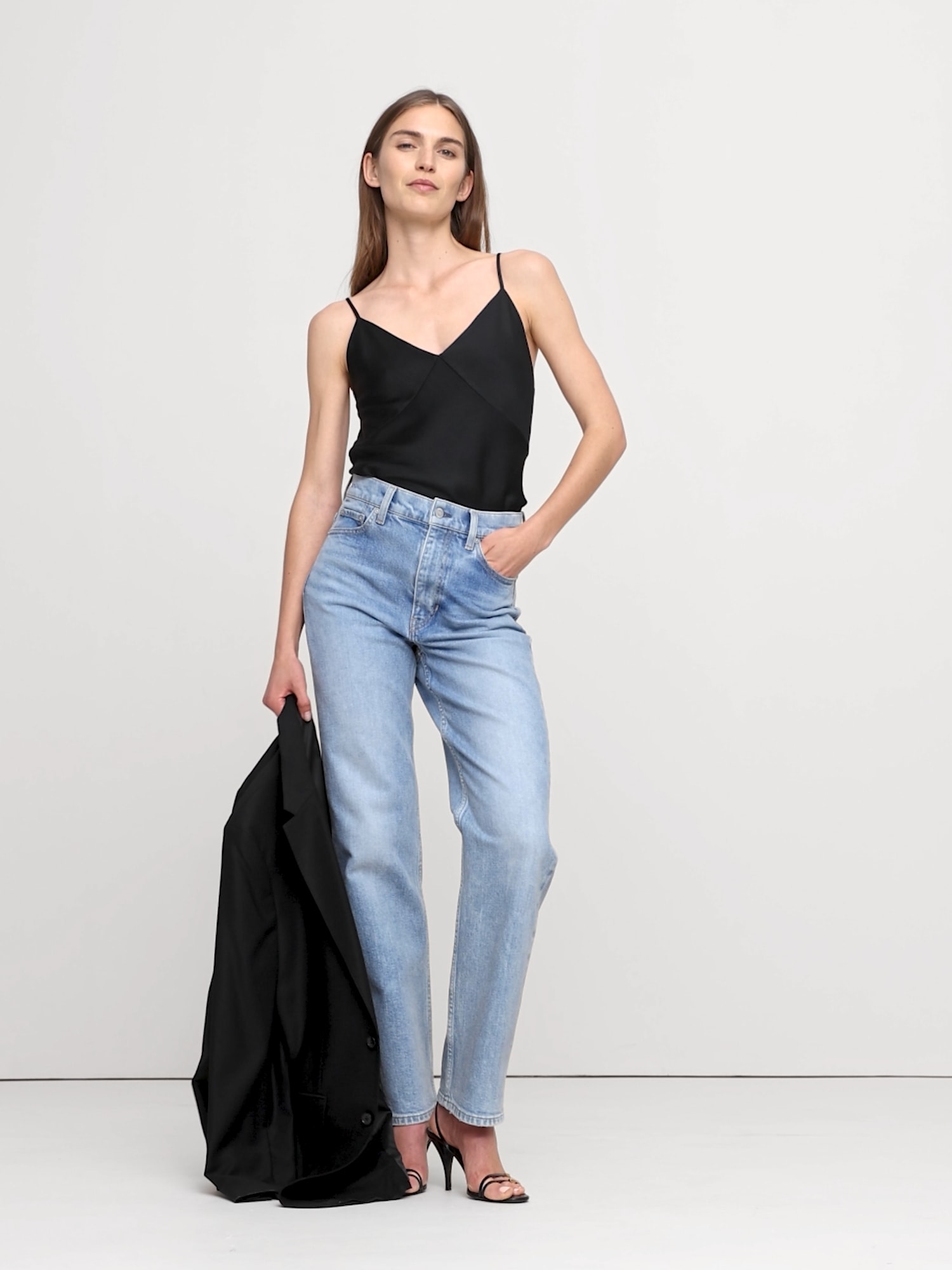 Image number 2 showing, Strappy Viscose-Wool Tank
