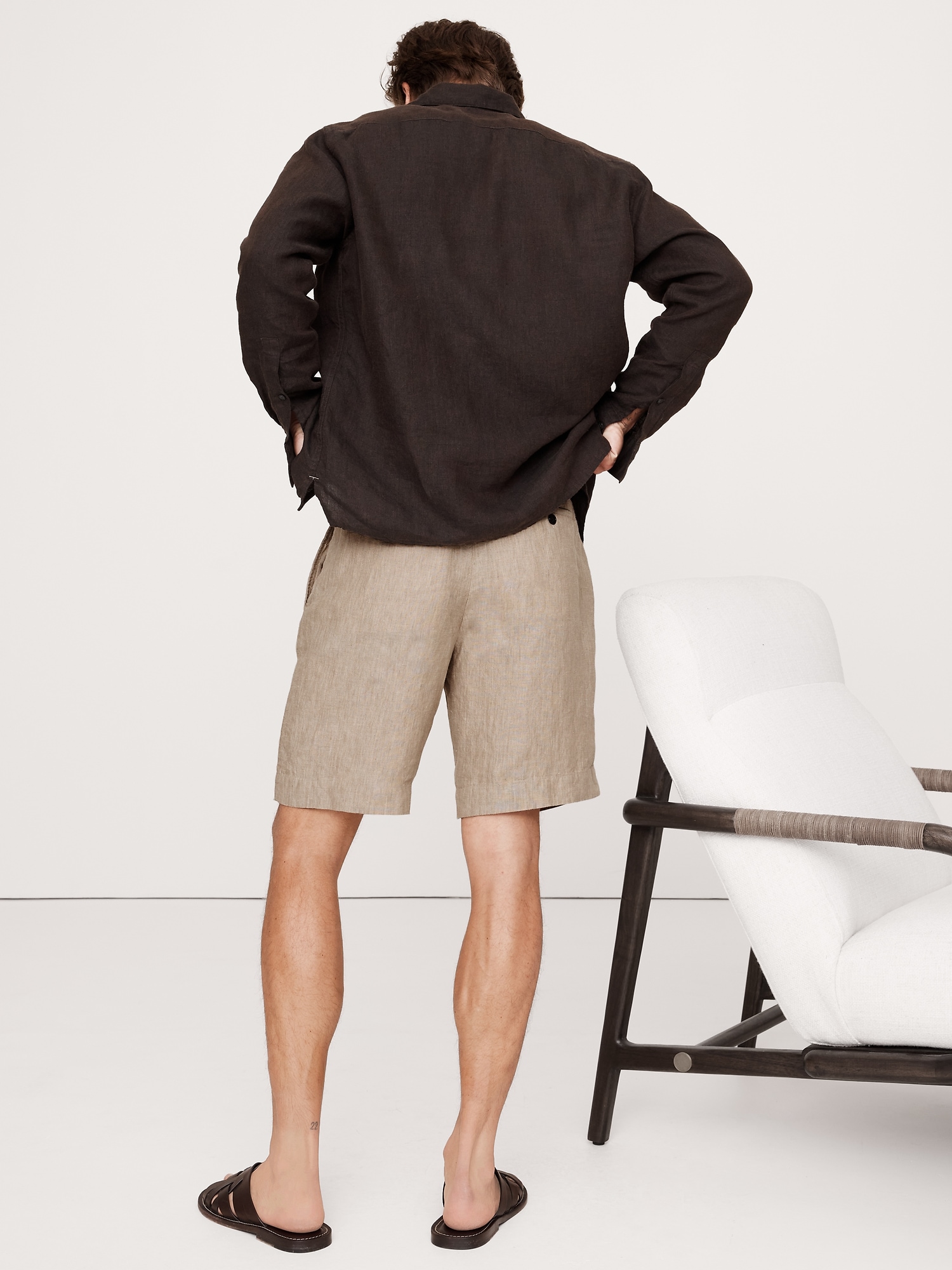 Lino 9" Linen Short