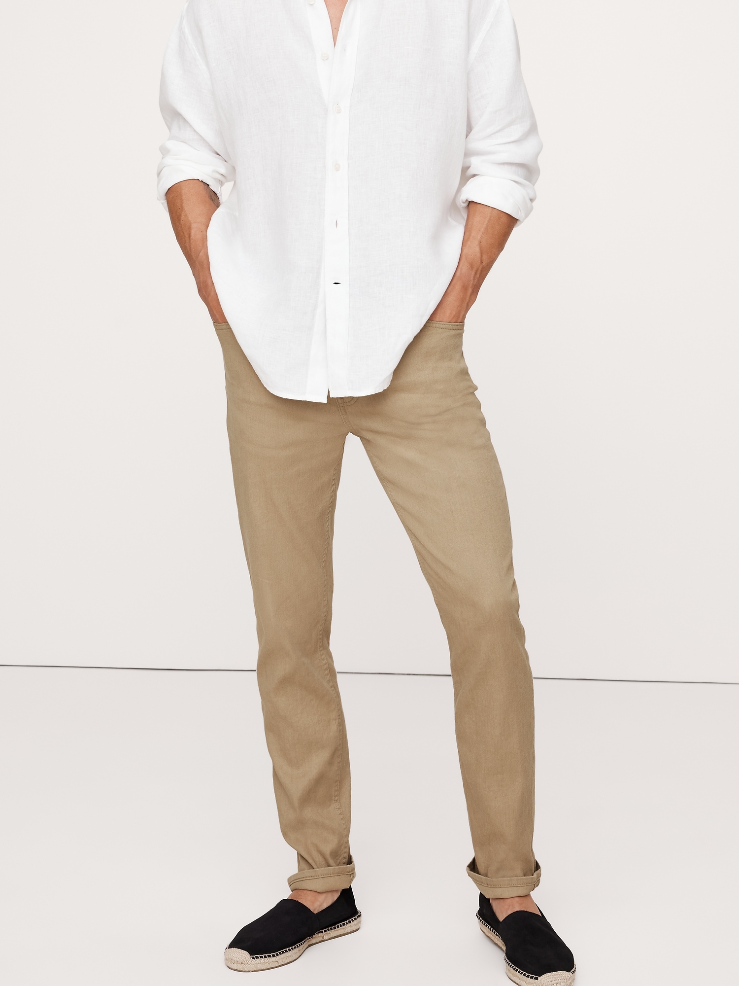 Image number 7 showing, Slim Linen-Cotton Traveler Pant