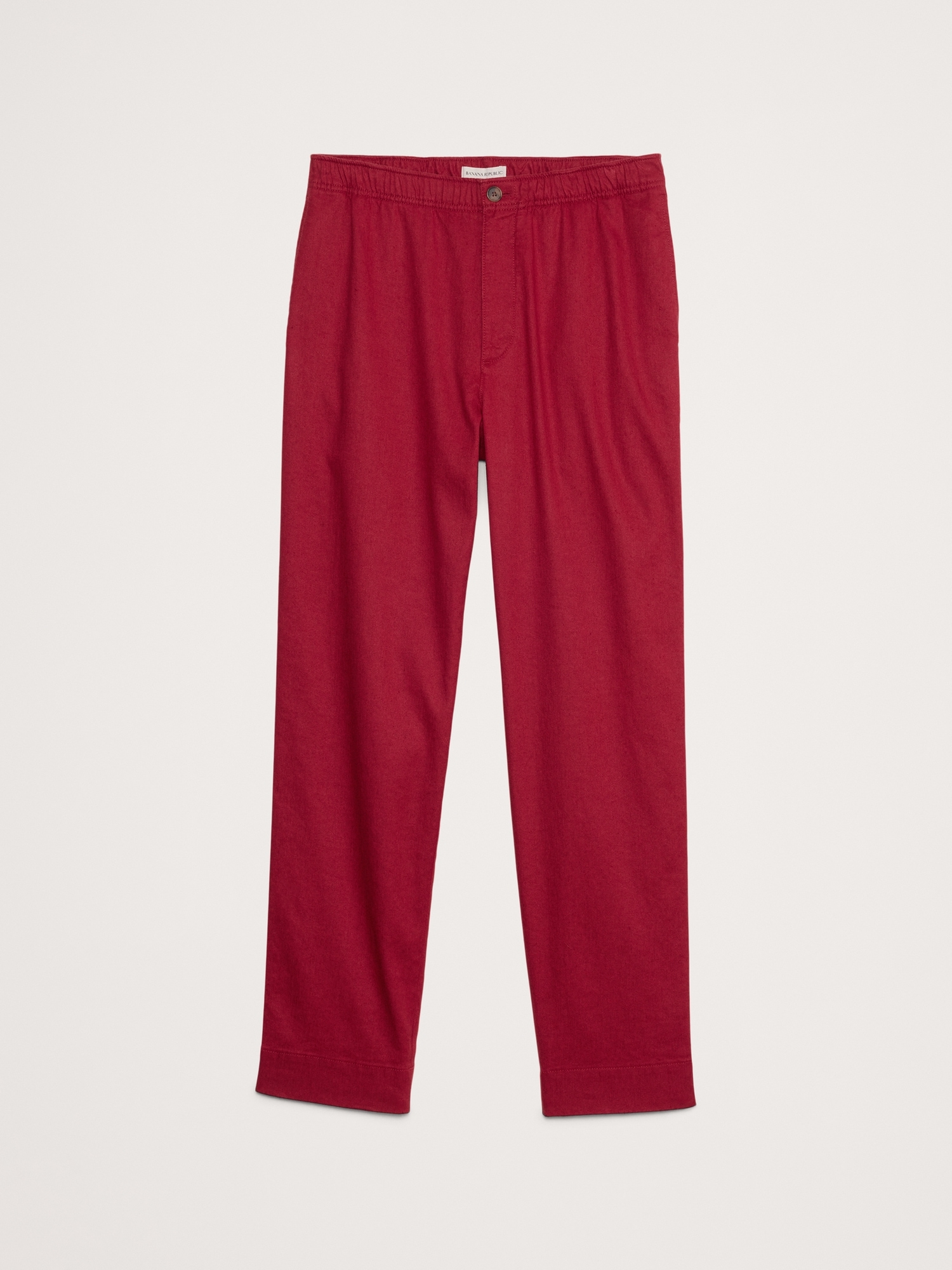Italian Linen-Cotton Pull-On Pant