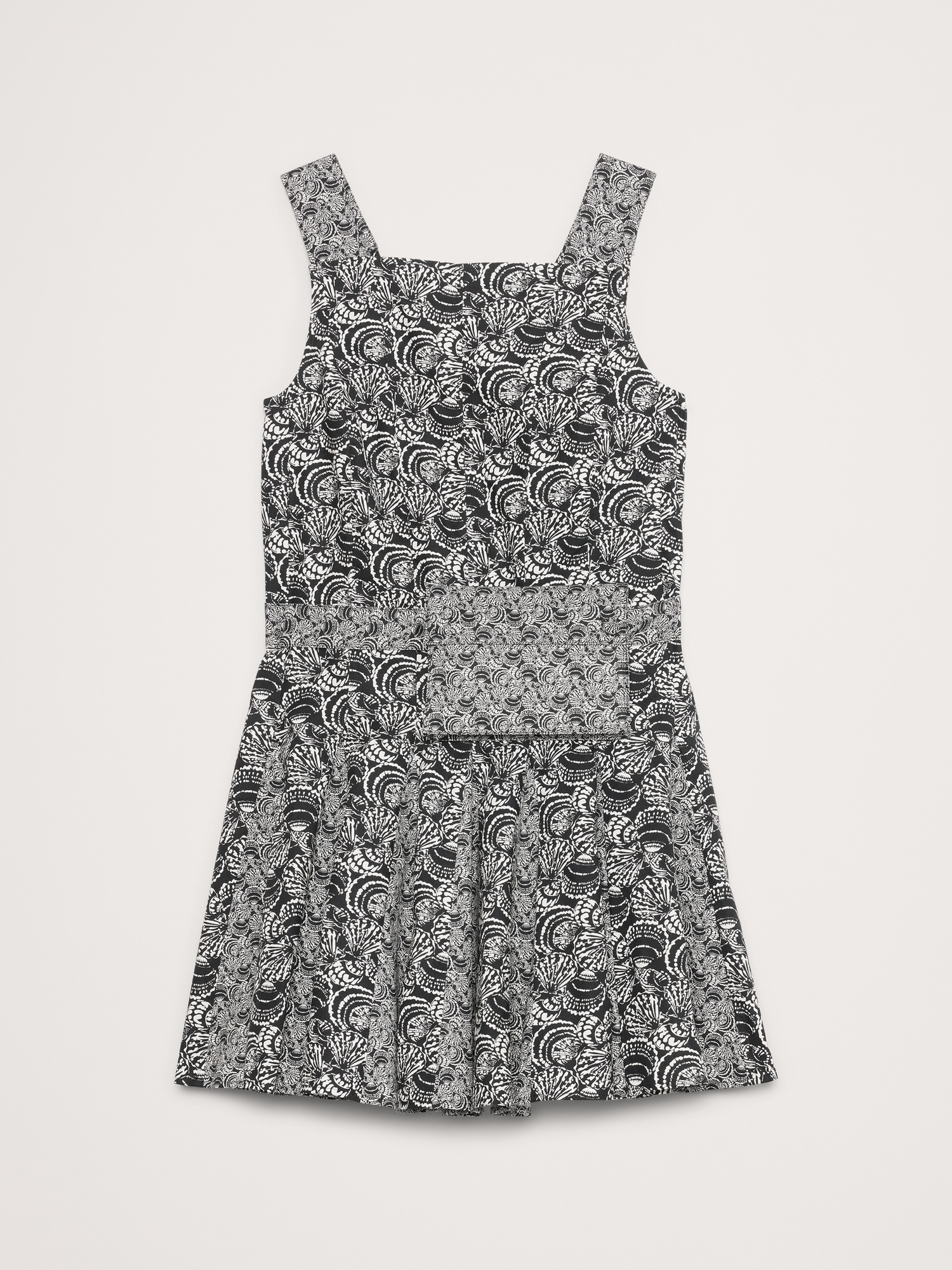 Cotton Poplin Mini Dress with Belt Bag