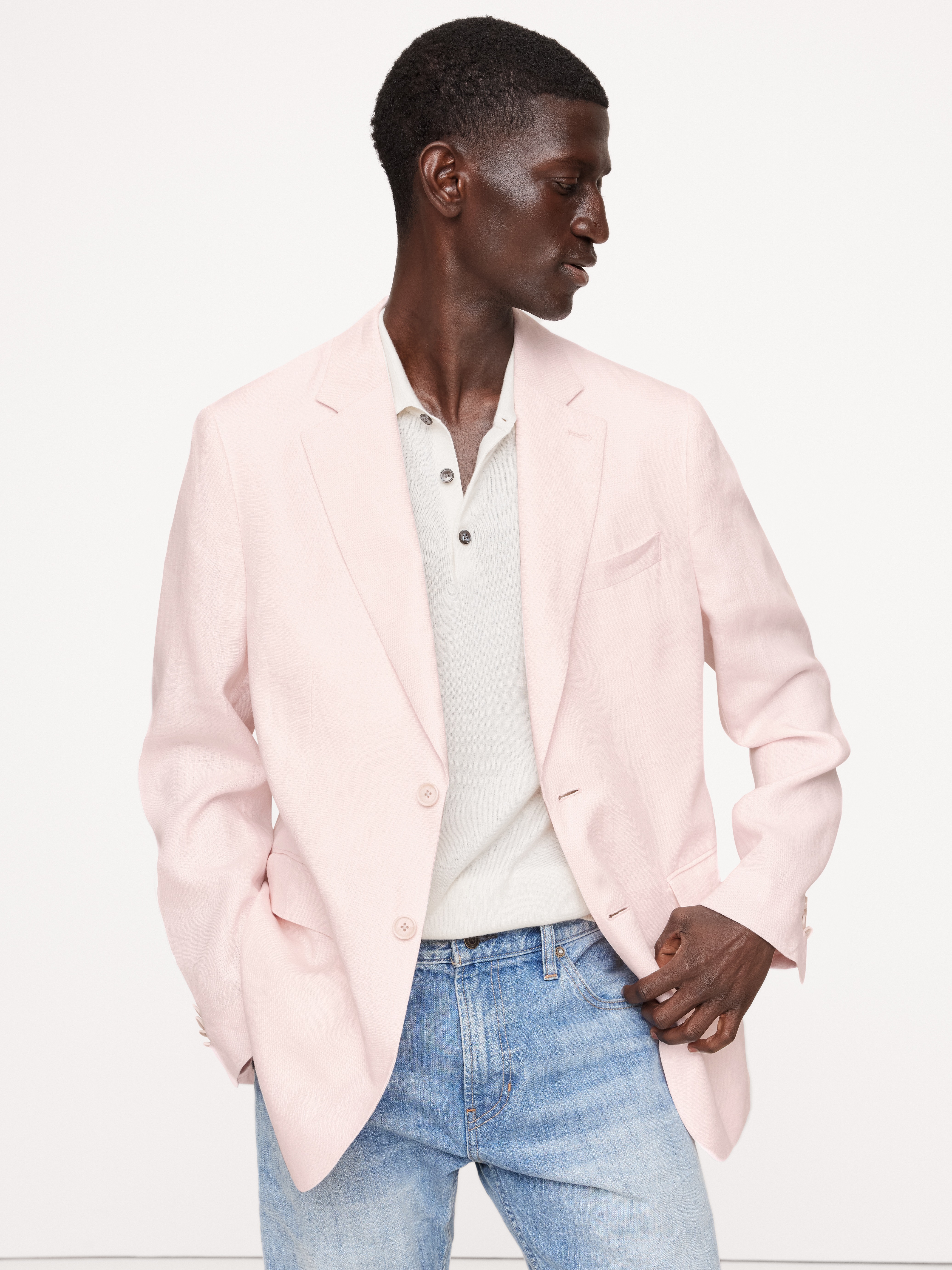 ジャケット・アウター Boyfriend Linen Jacket 36 Linen Boyfriend Jacket - Coldwater Creek