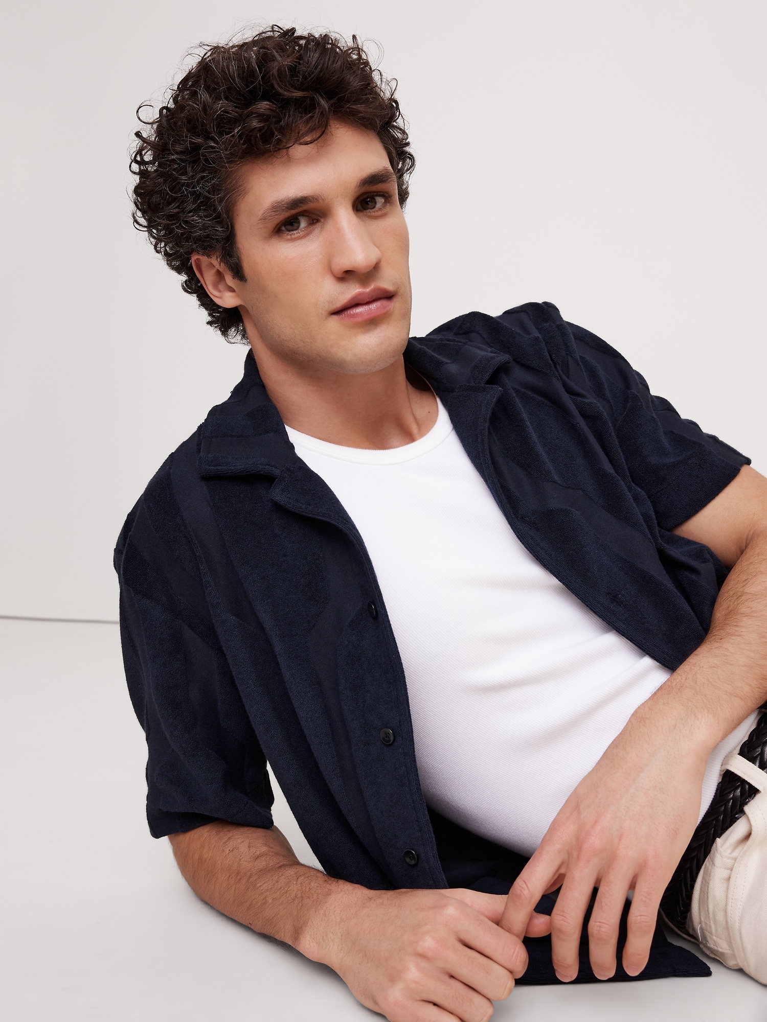 Textured Terry Resort Shirt