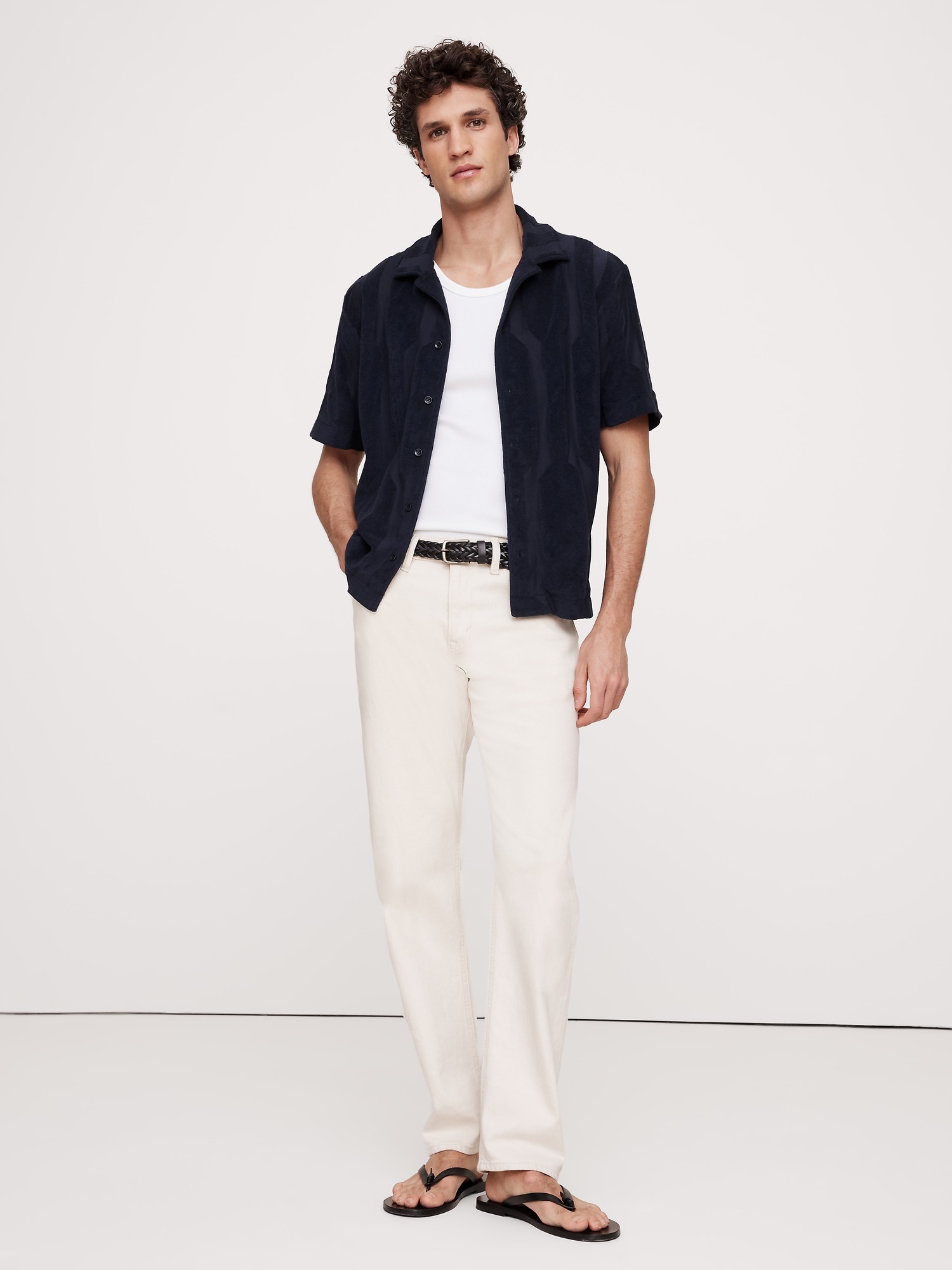 Textured Terry Resort Shirt