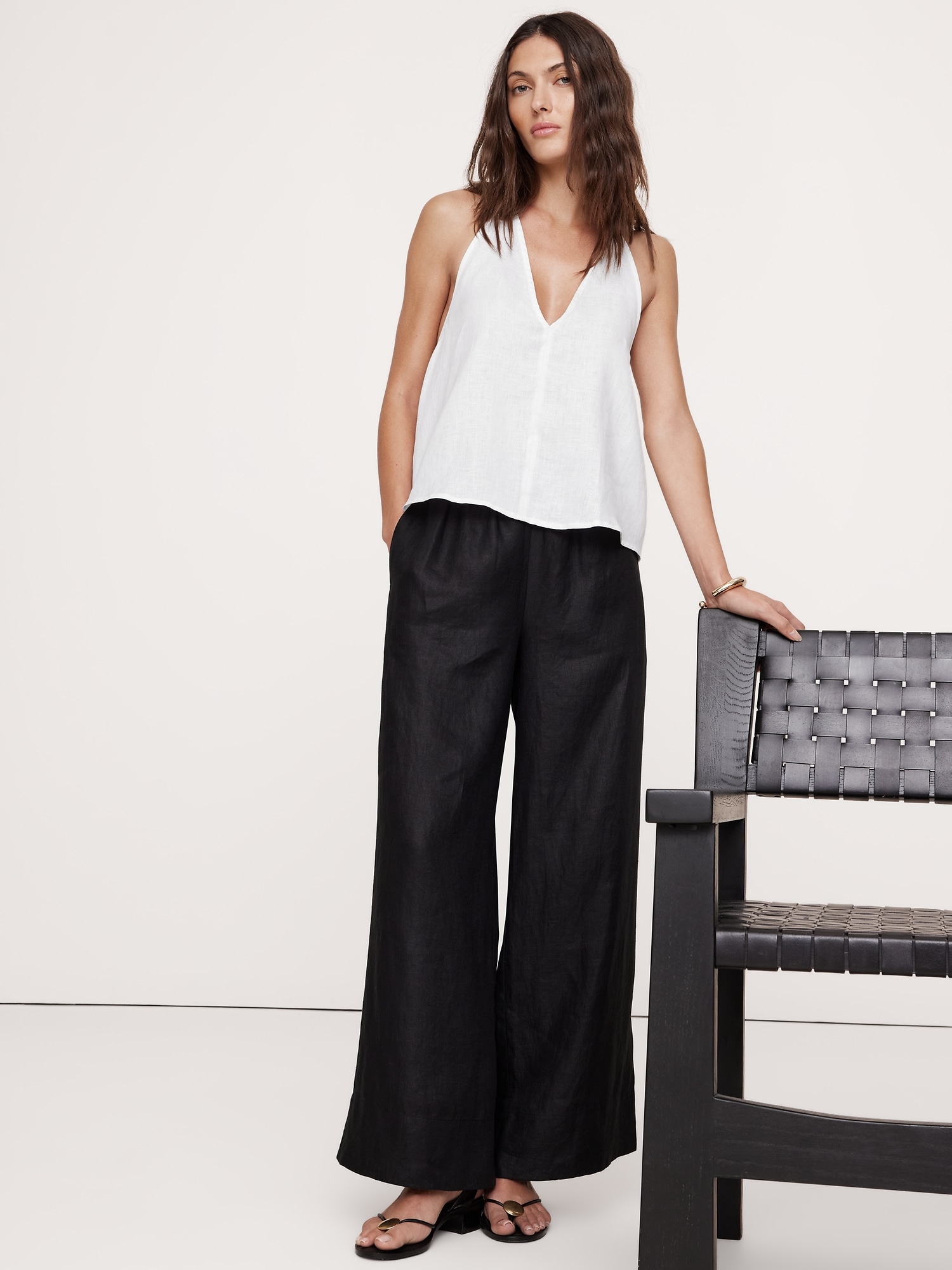Linen Halter Top