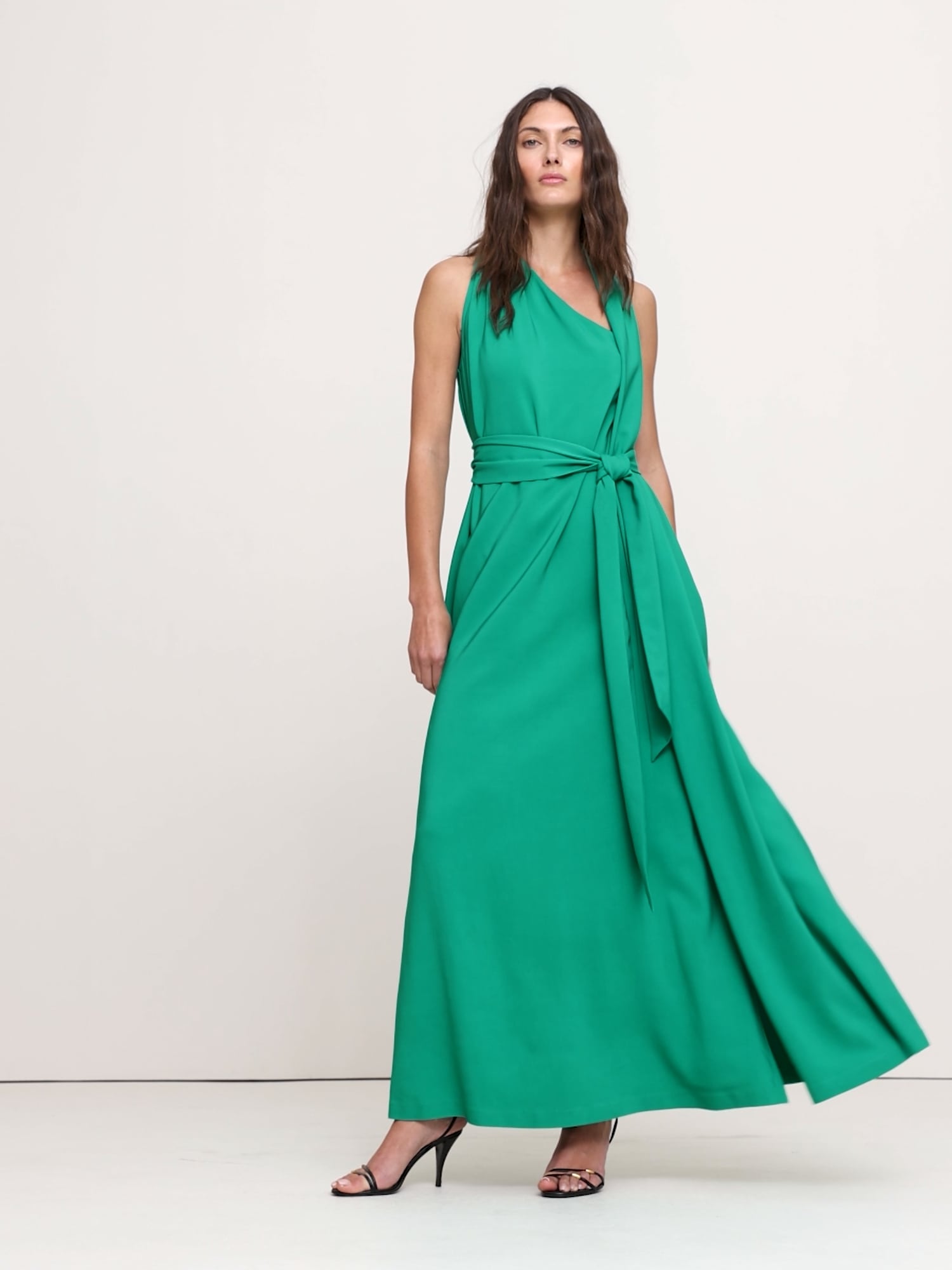 Image number 2 showing, Stretch-Crepe Maxi Dress