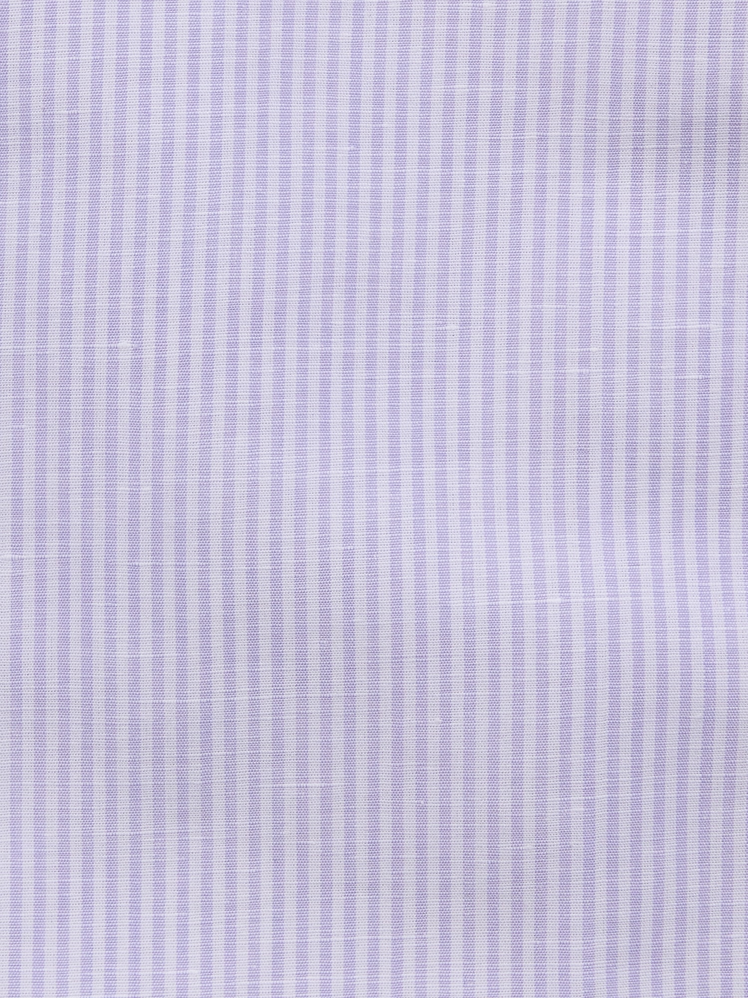 Slim-Fit Linen-Cotton Dress Shirt