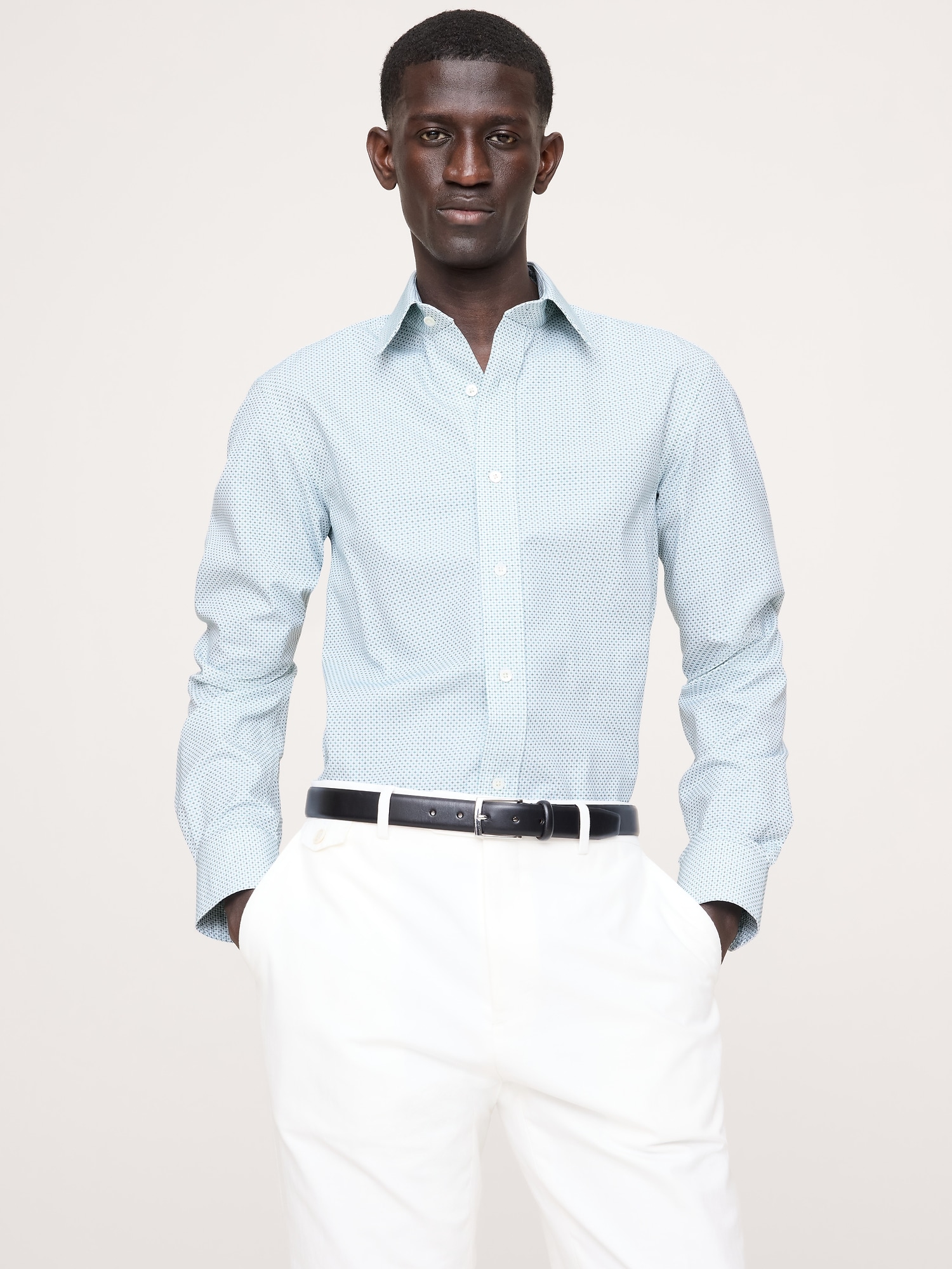 Slim-Fit Wrinkle-Resistant Dress Shirt