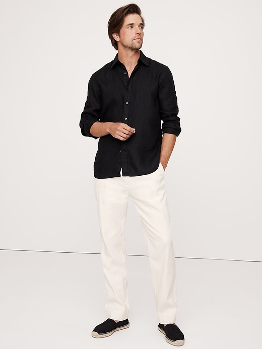 Linen-Cotton Traveler Pull-On Pant