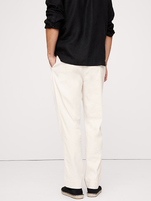 Italian Linen-Cotton Pull-On Pant | Banana Republic