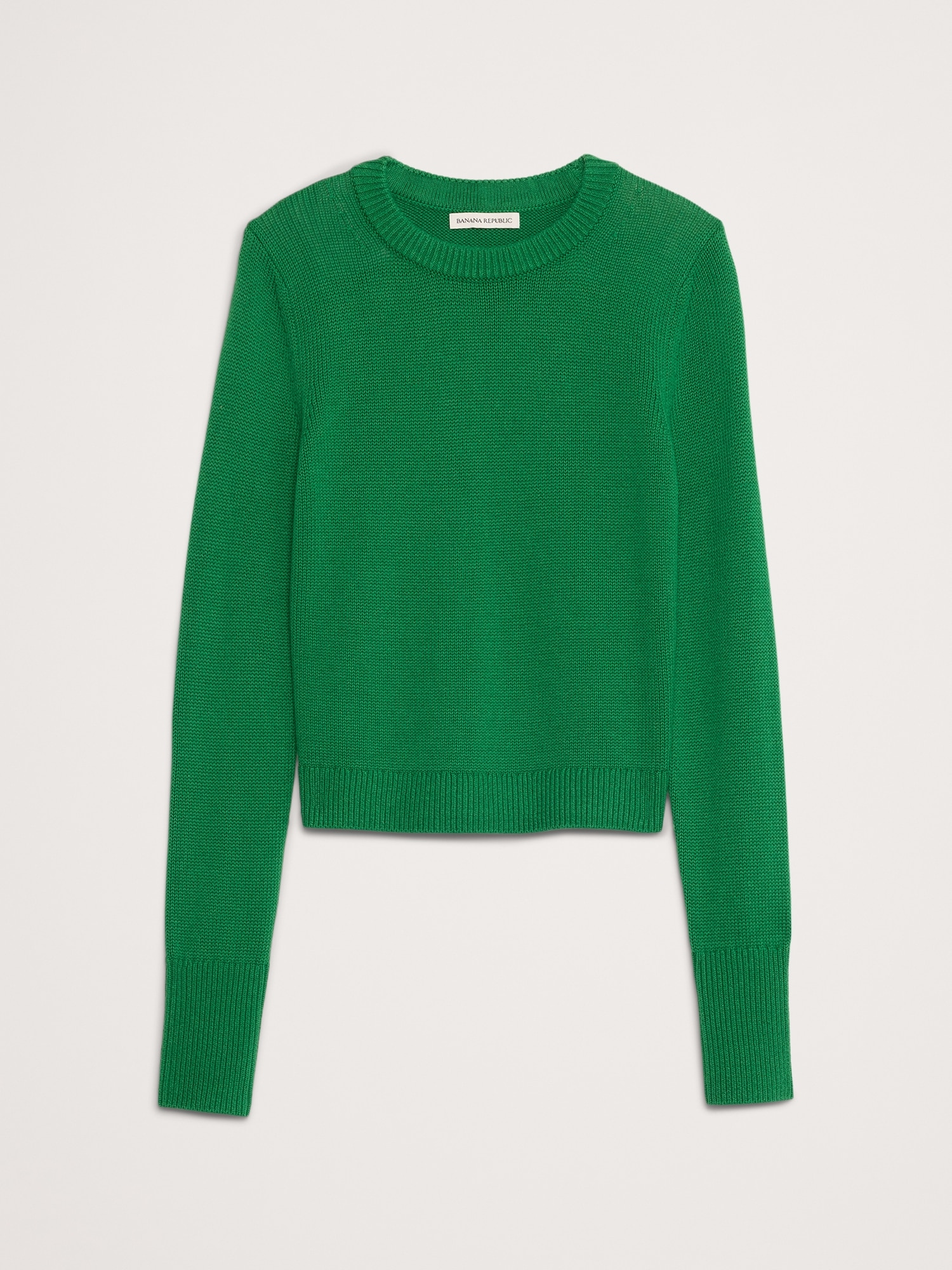 Image number 5 showing, Cotton-Silk Crew-Neck Sweater