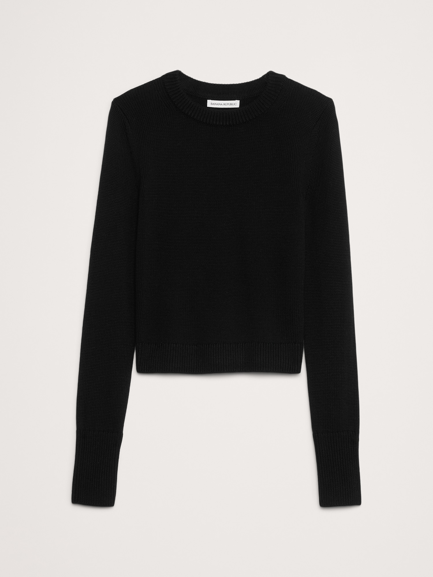 Image number 5 showing, Cotton-Silk Crew-Neck Sweater