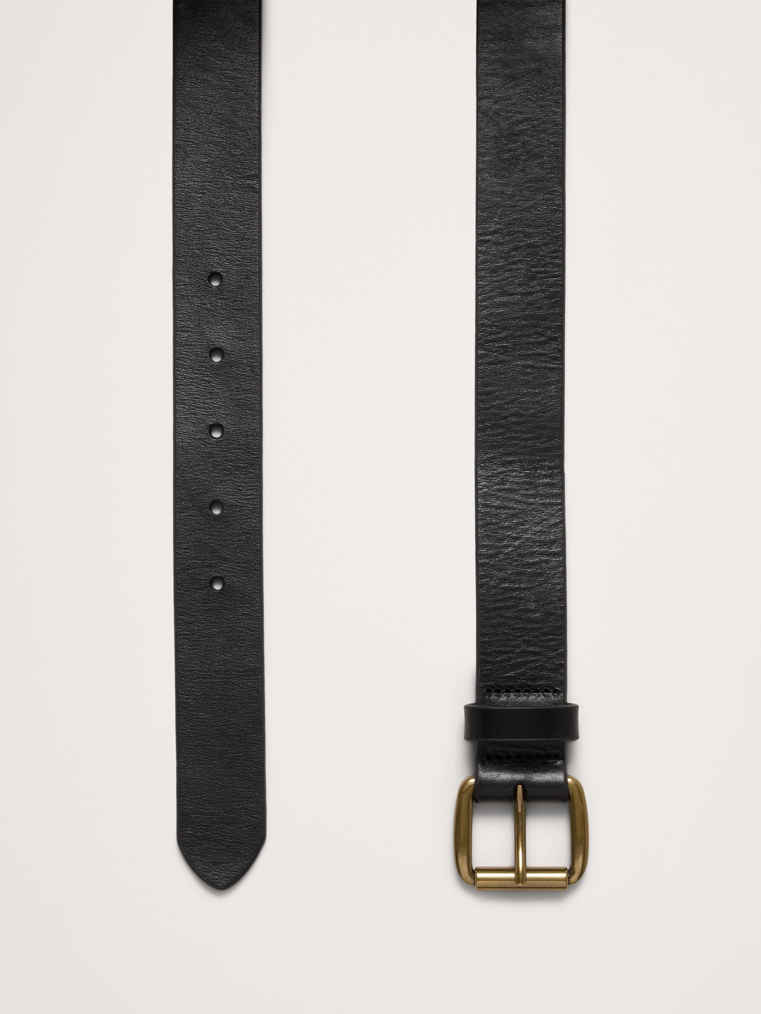 Image number 3 showing, LEATHER BELT WITH ROLLER BUCKLE