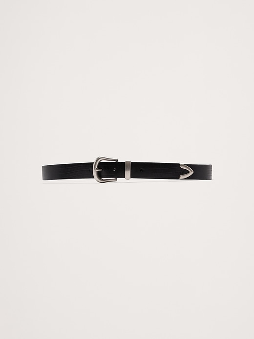 Embossed Leather Western Belt