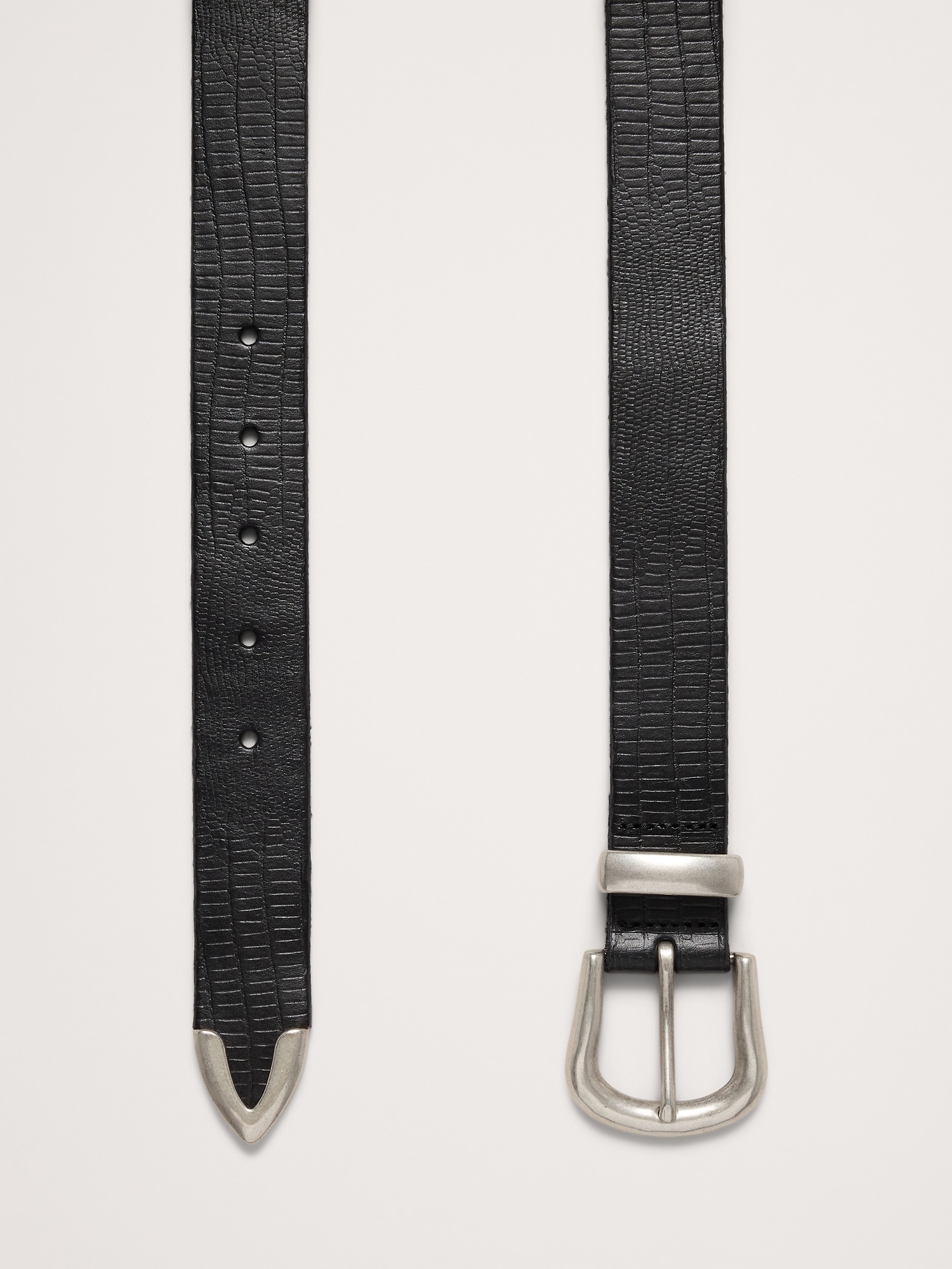 Image number 2 showing, EMBOSSED LEATHER WESTERN BELT