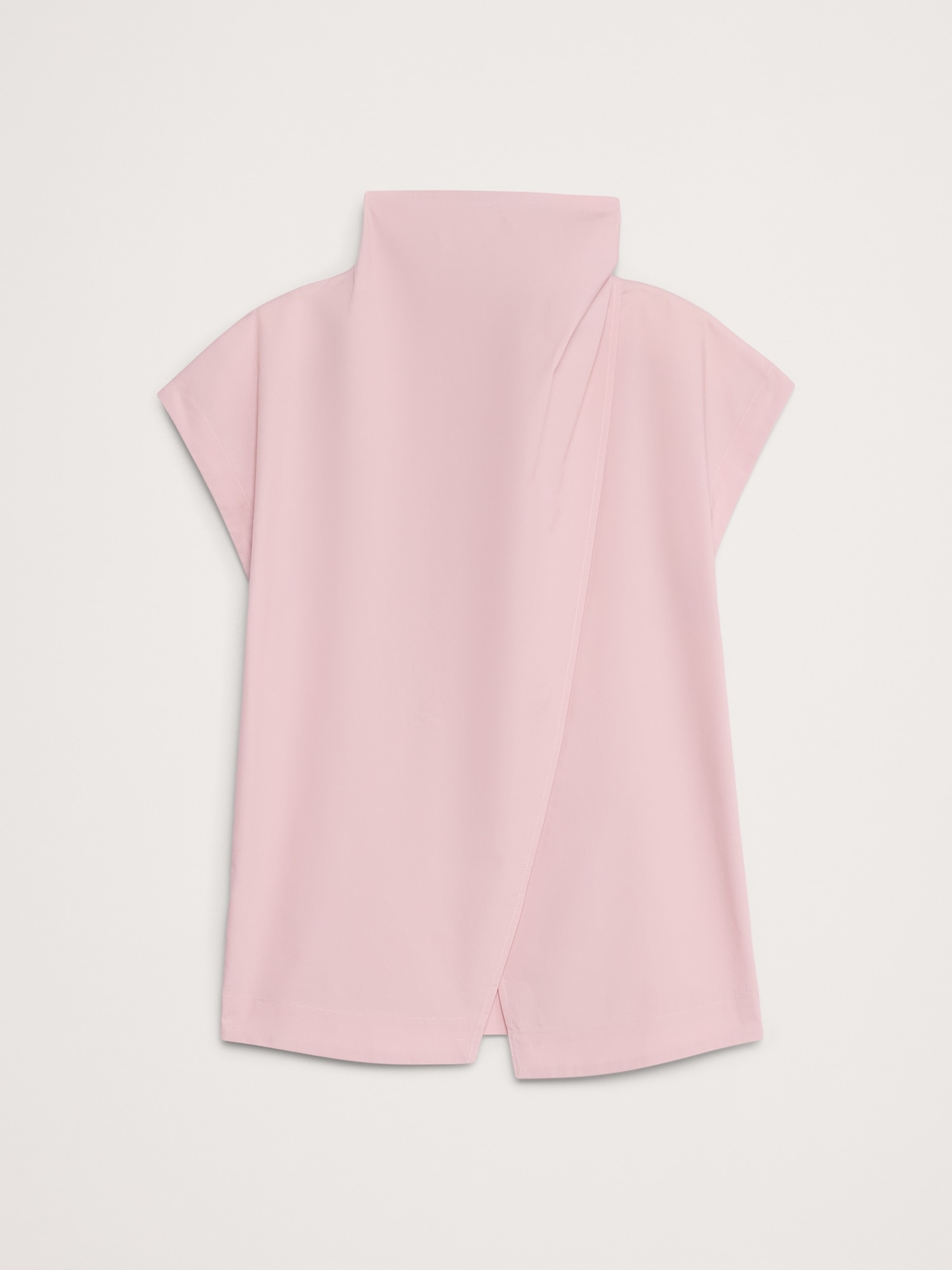 Image number 4 showing, COTTON POPLIN COWL NECK TUNIC
