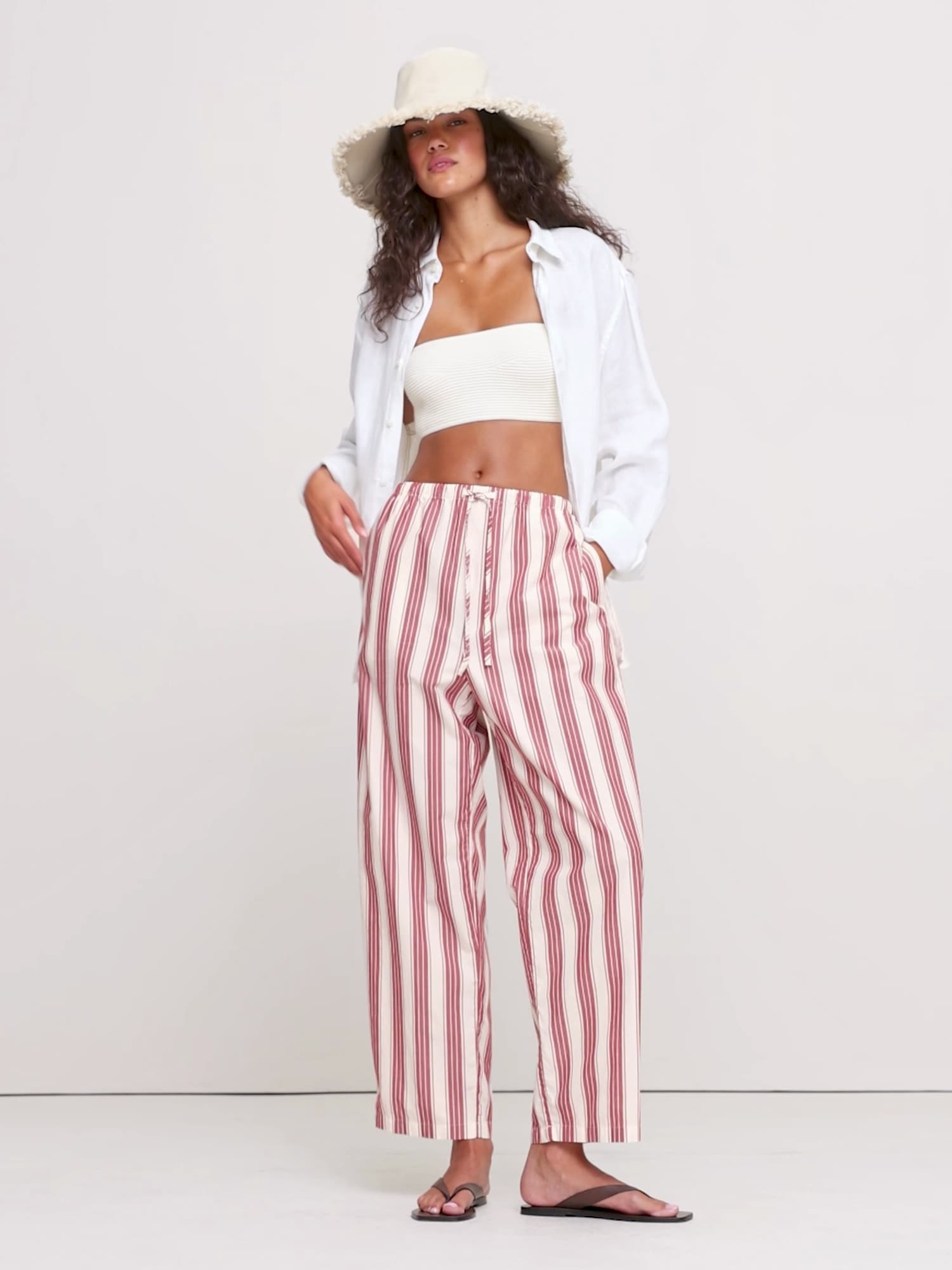 Image number 2 showing, Cotton Poplin Pull-On Pant