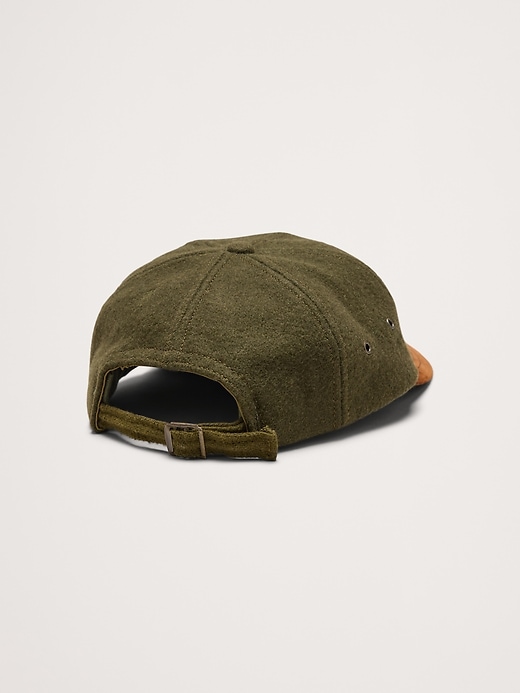 Vintage Green Logo Baseball Hat with Suede Brim | Banana Republic