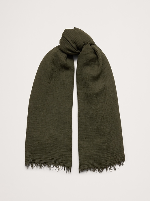 Lightweight Scarf with Merino Wool